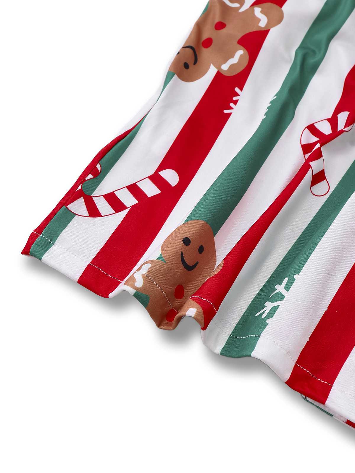 1950er Weihnachten Lebkuchen Zuckerstange Pyjama Set - Image 6