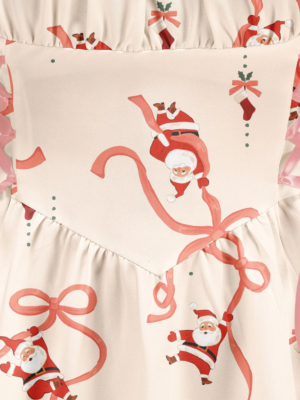 1950er Weihnachten Ornament Schnürung Kleid - Image 3