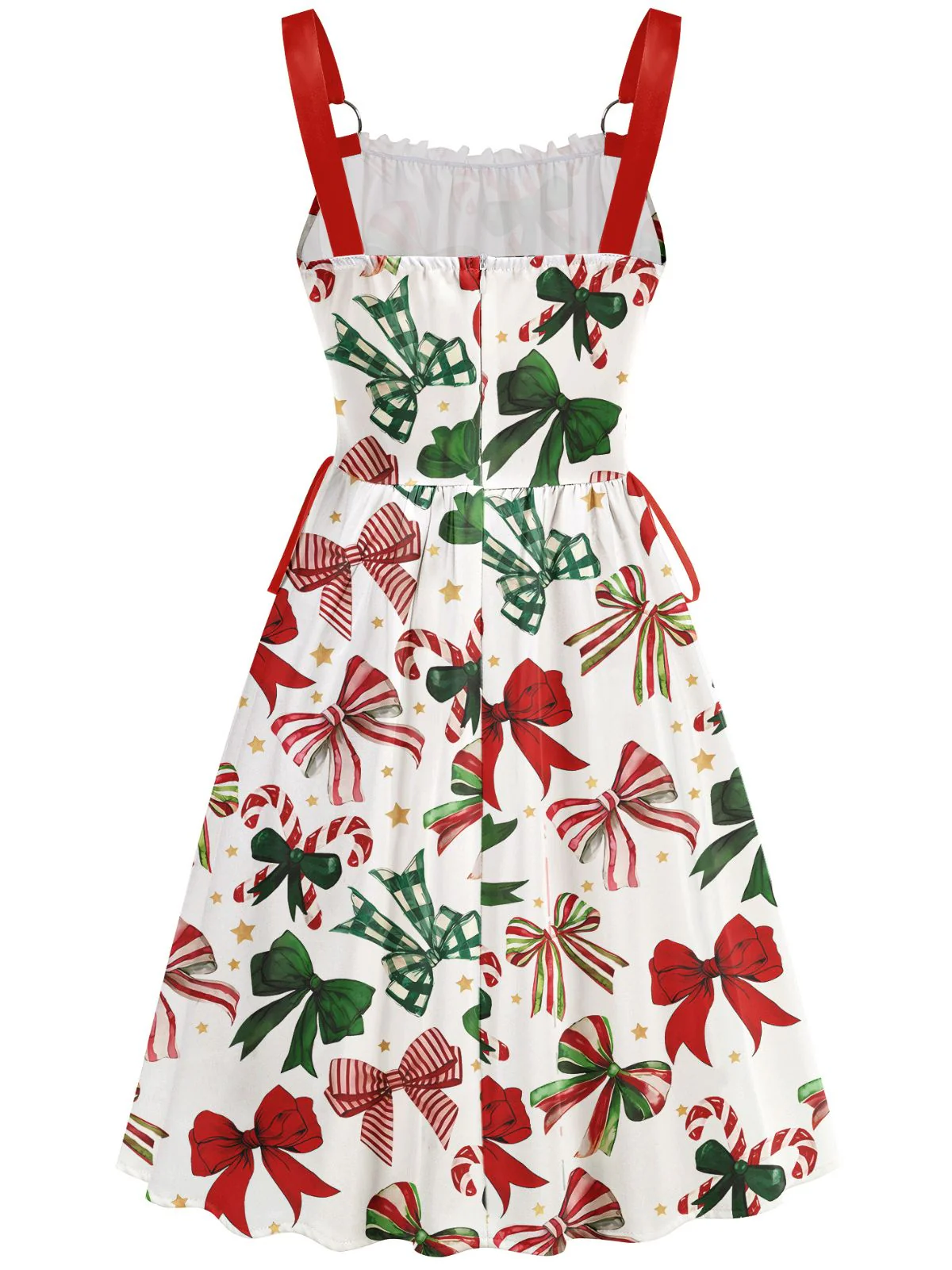 1950er Weihnachten Ornament Schnürung Kleid - Image 6