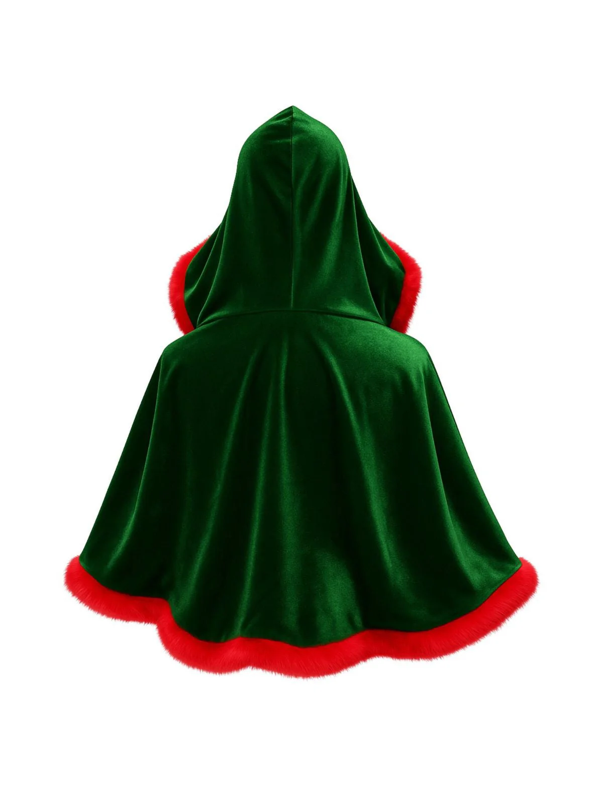 1950er Weihnachten Samt Mini Kap Mit Kapuze - Image 3