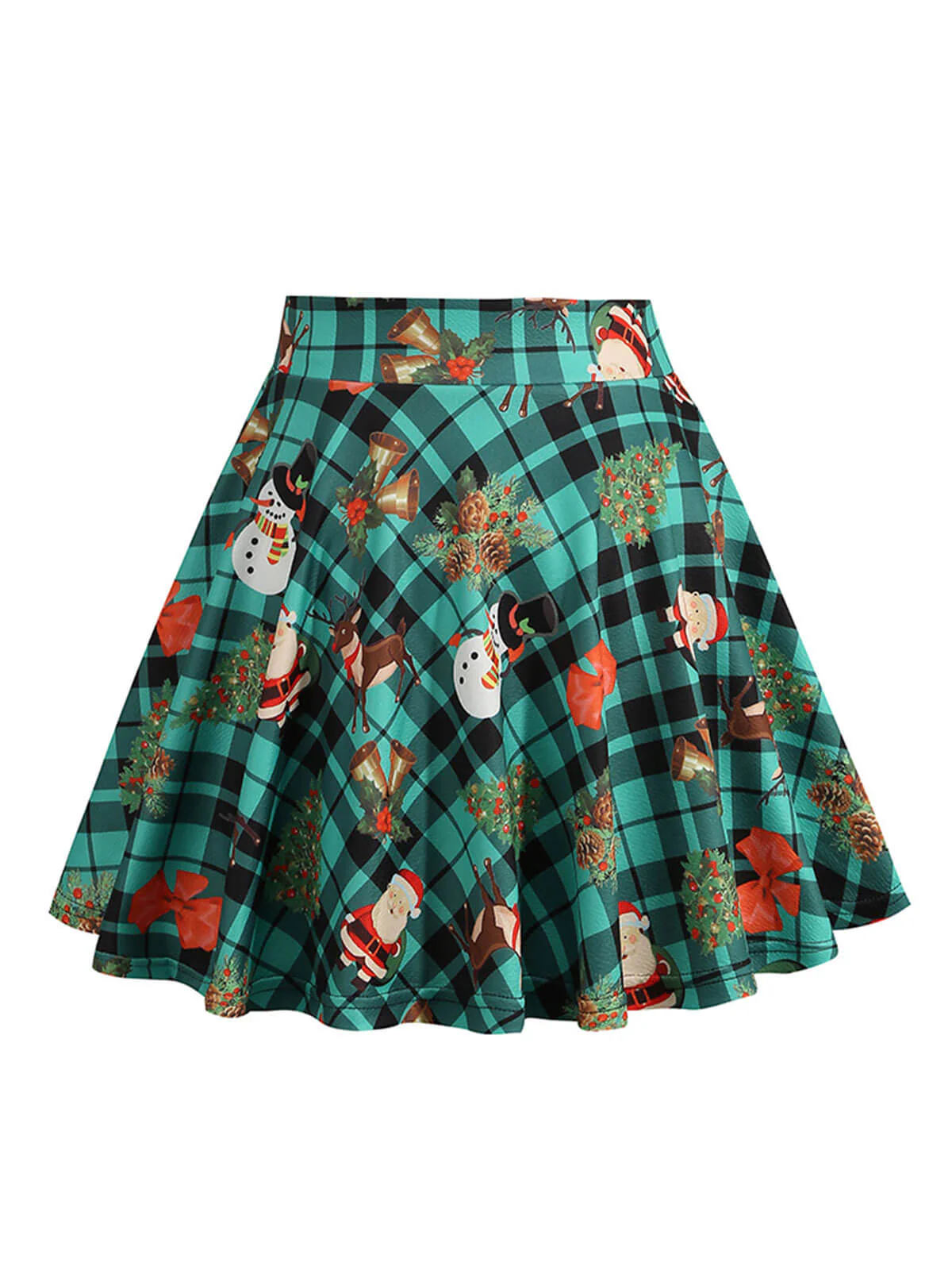 1950er Weihnachten Schneemann Plaid Swing Rock - Image 2