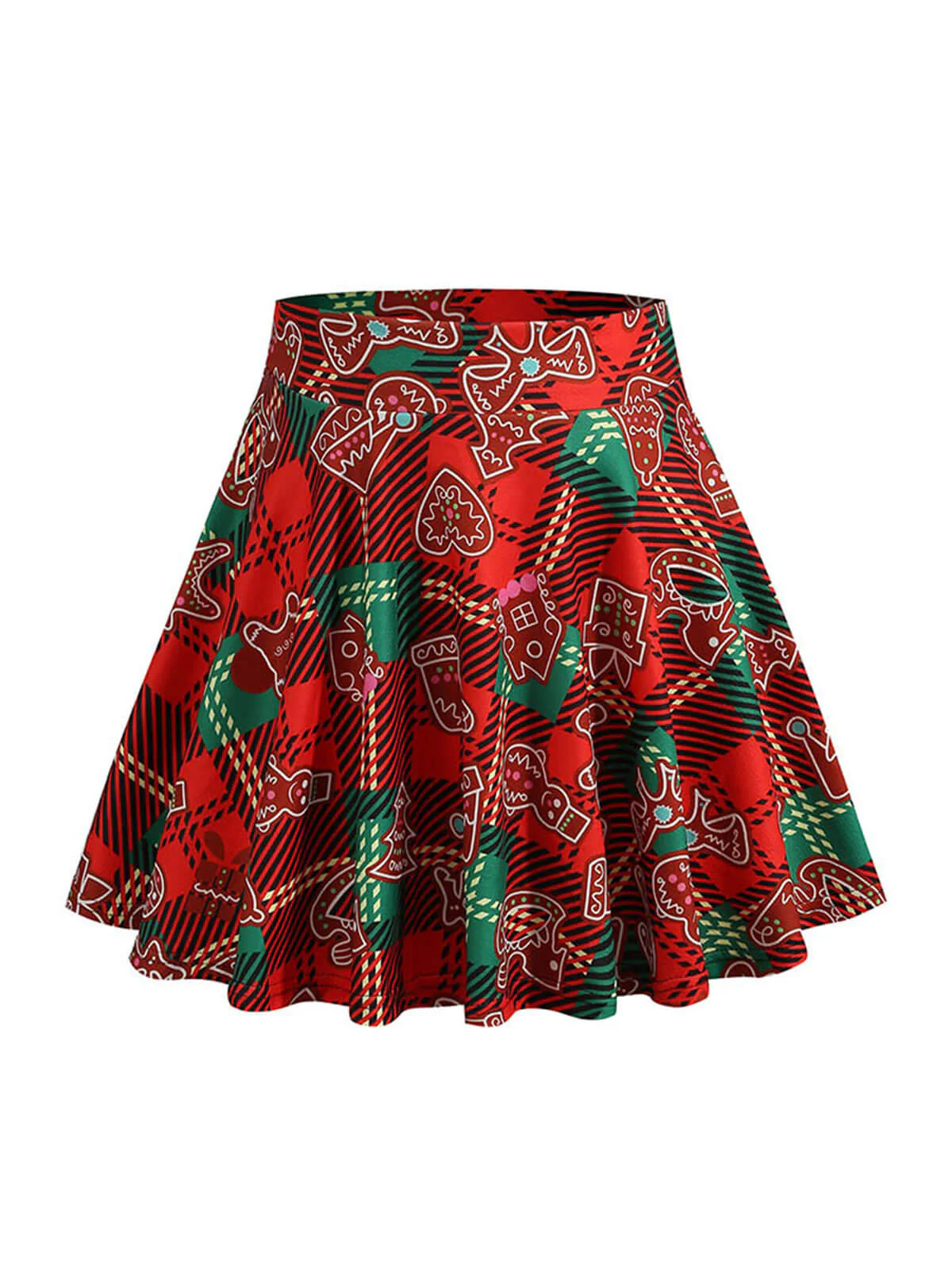 1950er Weihnachten Schneemann Plaid Swing Rock - Image 3