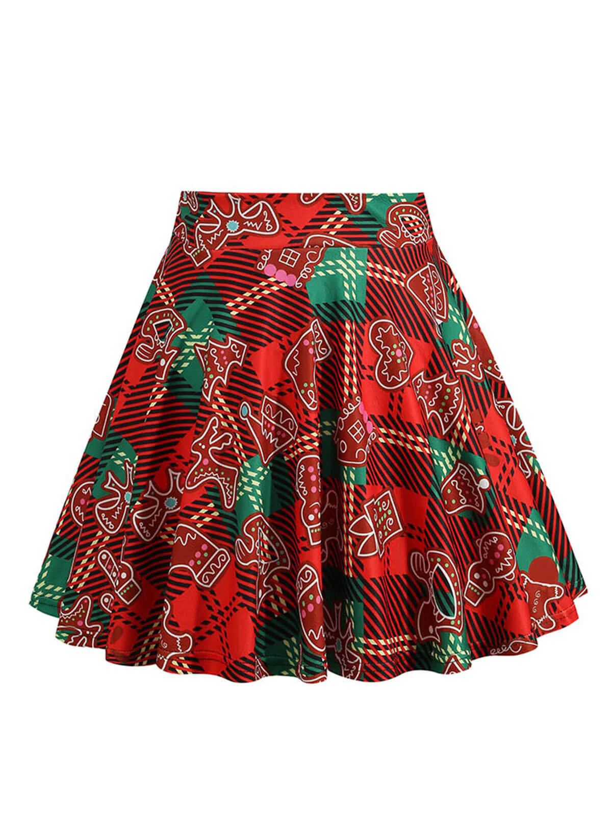 1950er Weihnachten Schneemann Plaid Swing Rock - Image 4