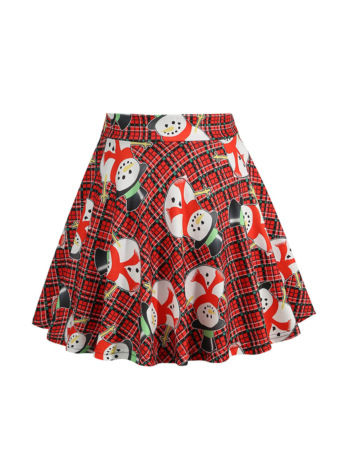 1950er Weihnachten Schneemann Plaid Swing Rock - Image 5