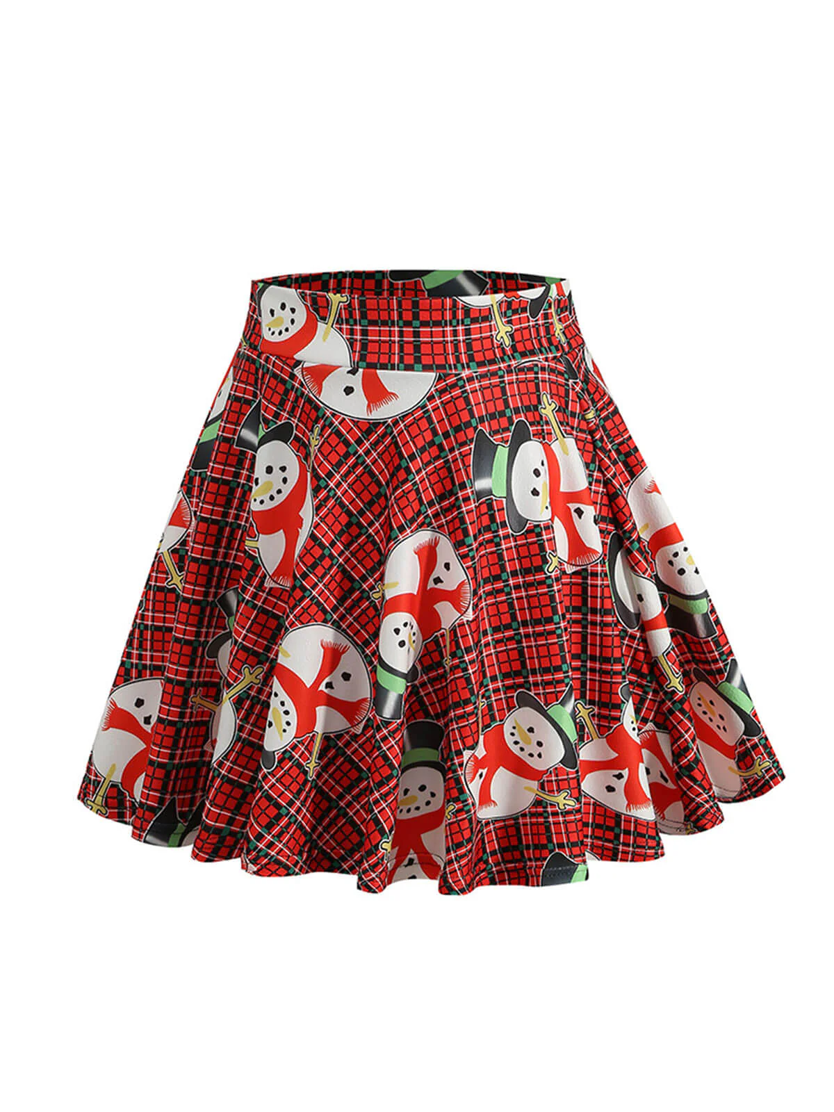 1950er Weihnachten Schneemann Plaid Swing Rock - Image 6