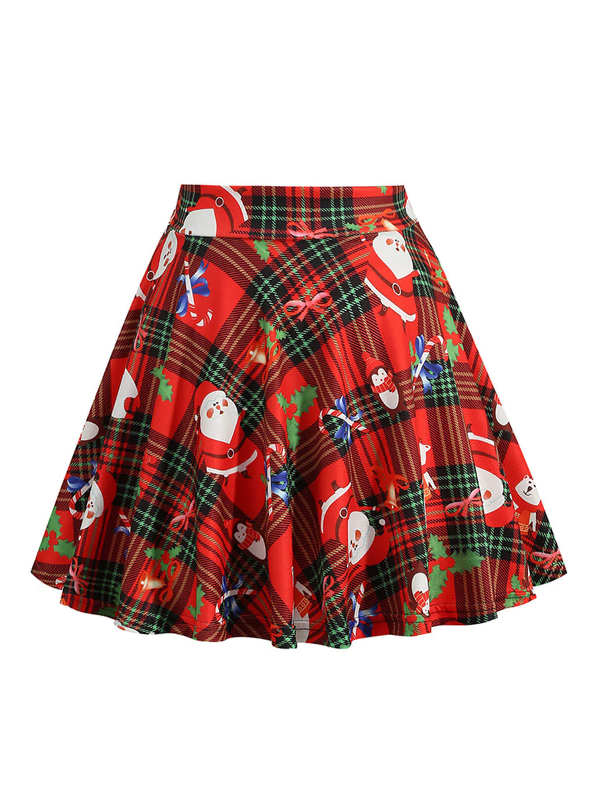 1950er Weihnachten Schneemann Plaid Swing Rock - Image 7