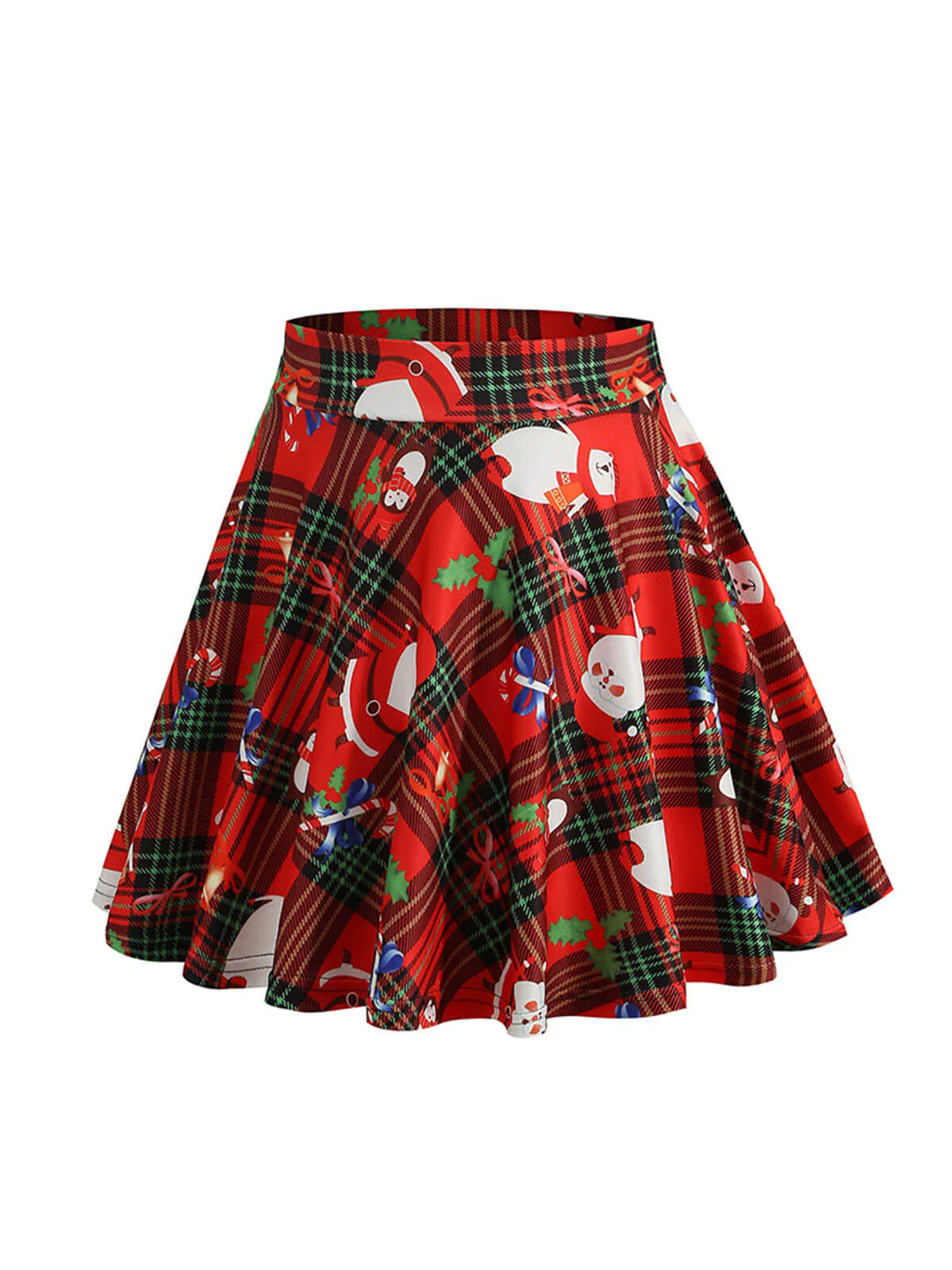 1950er Weihnachten Schneemann Plaid Swing Rock - Image 8