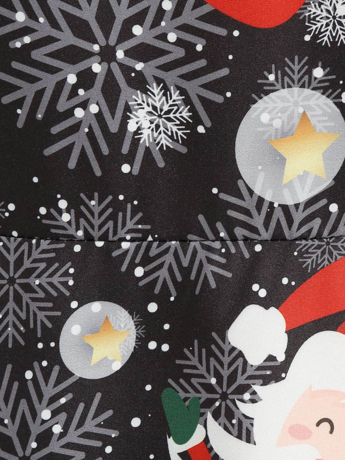 1950er Weihnachten Weihnachtsmann Spitze Patchwork Kleid - Image 5