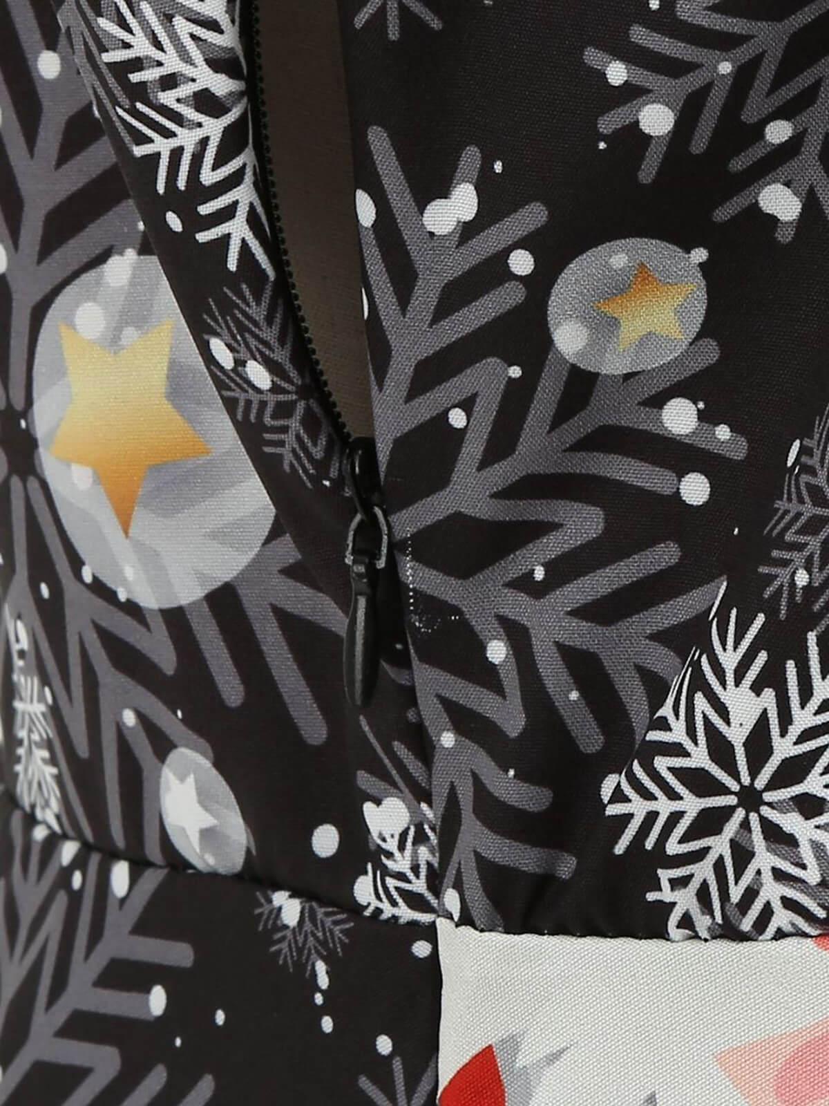 1950er Weihnachten Weihnachtsmann Spitze Patchwork Kleid - Image 7