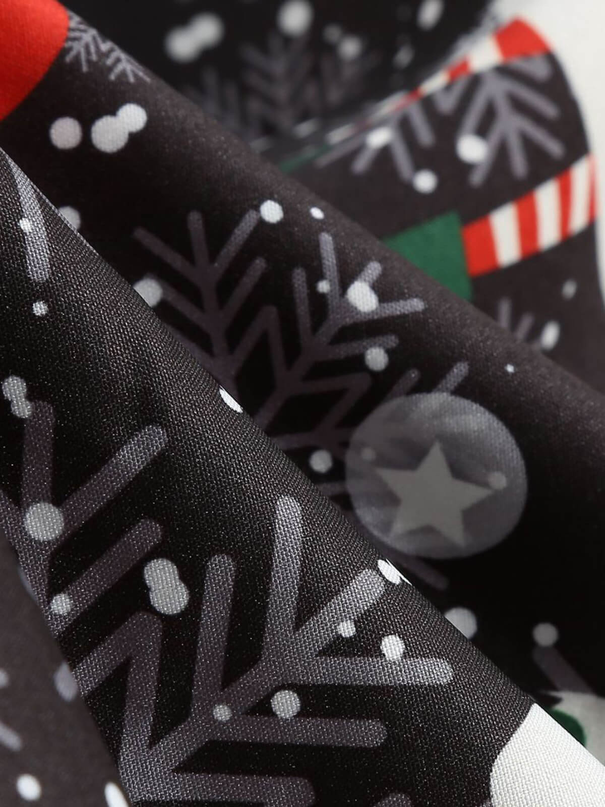 1950er Weihnachten Weihnachtsmann Spitze Patchwork Kleid - Image 8