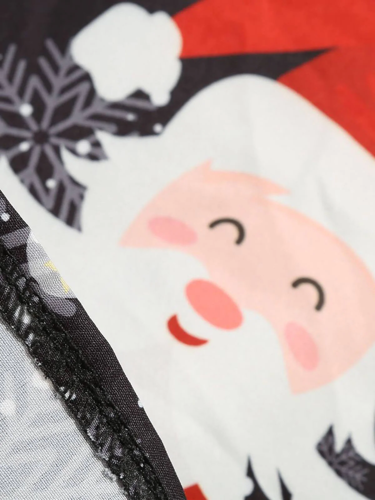 1950er Weihnachten Weihnachtsmann Spitze Patchwork Kleid - Image 9