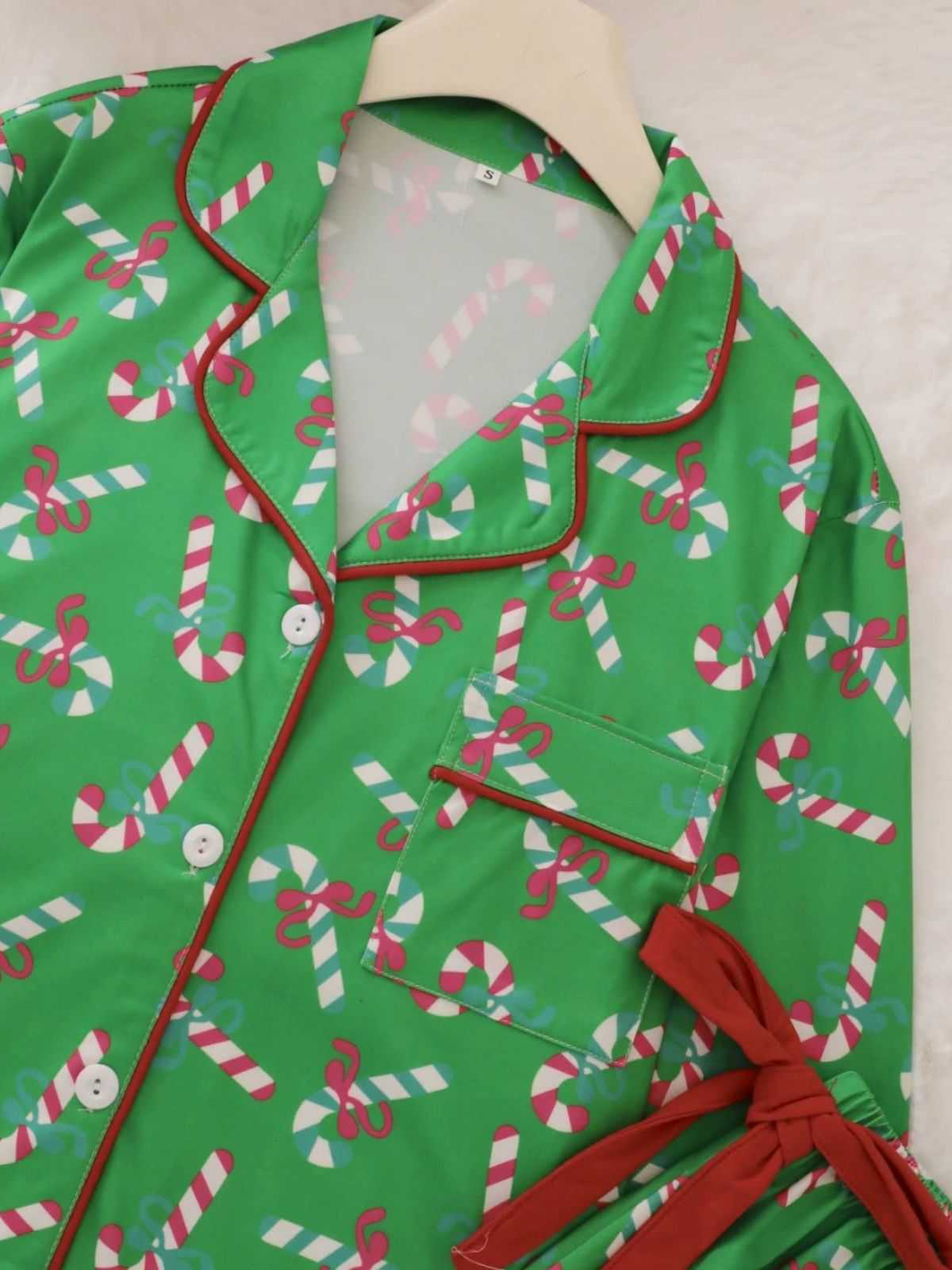 1950er Weihnachten Zuckerstange Pyjama-Set - Image 11