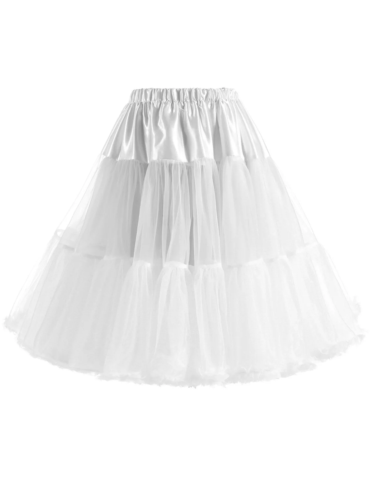 Schwarz 1950er Rüsche Petticoat Unterrock - Image 4