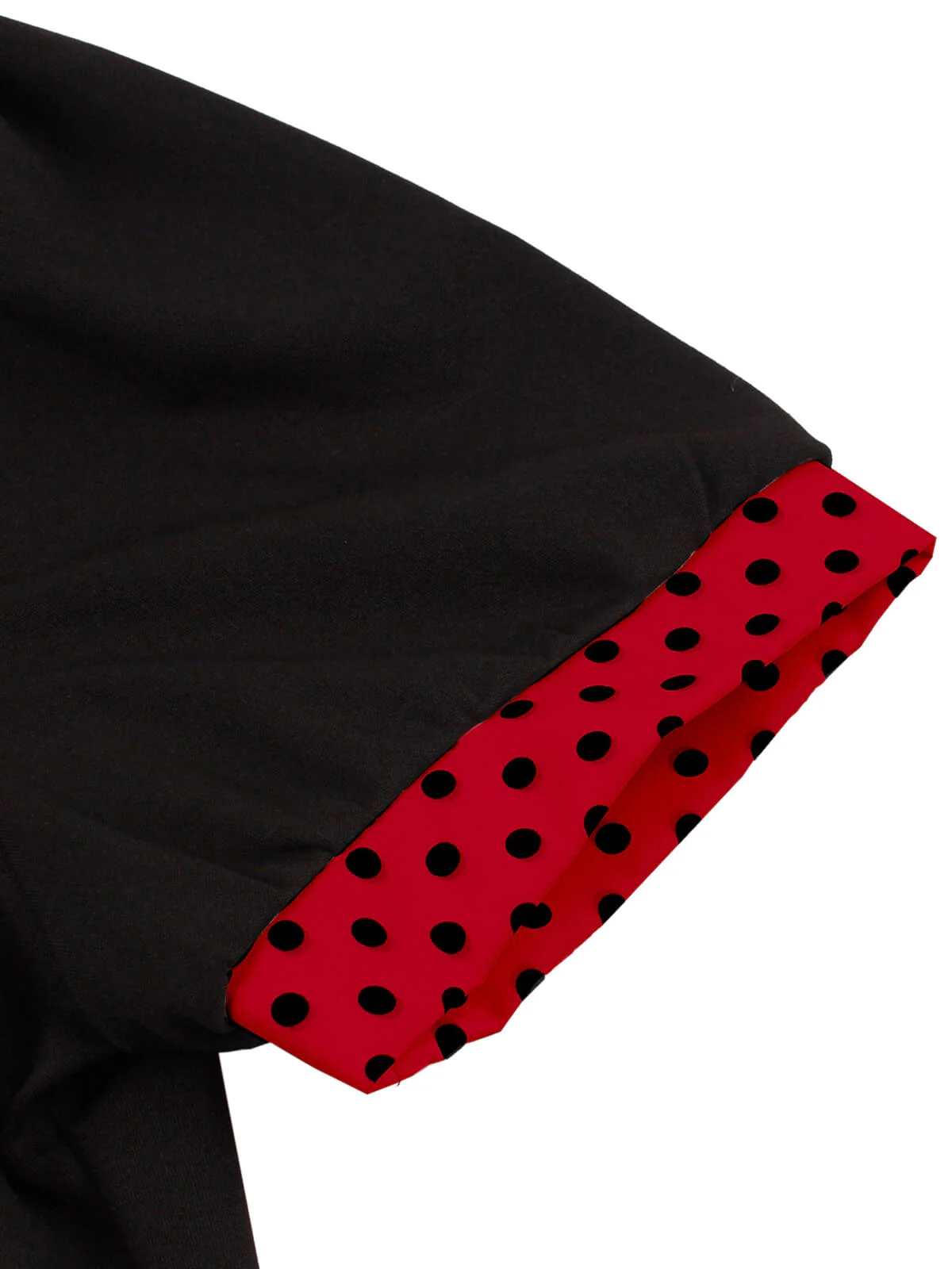 1950er Farbblock Polka Dots Revers Kleid - Image 6