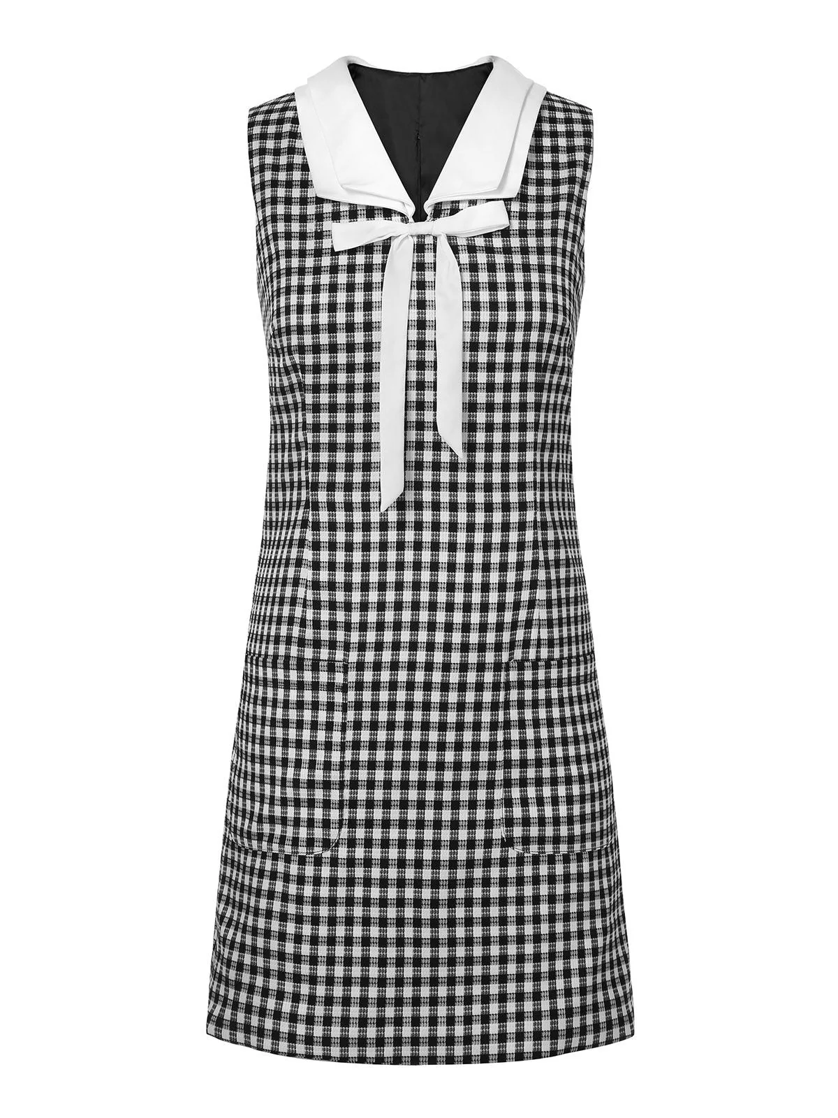1960er Acetat Gingham Kariertes Etuikleid - Image 2