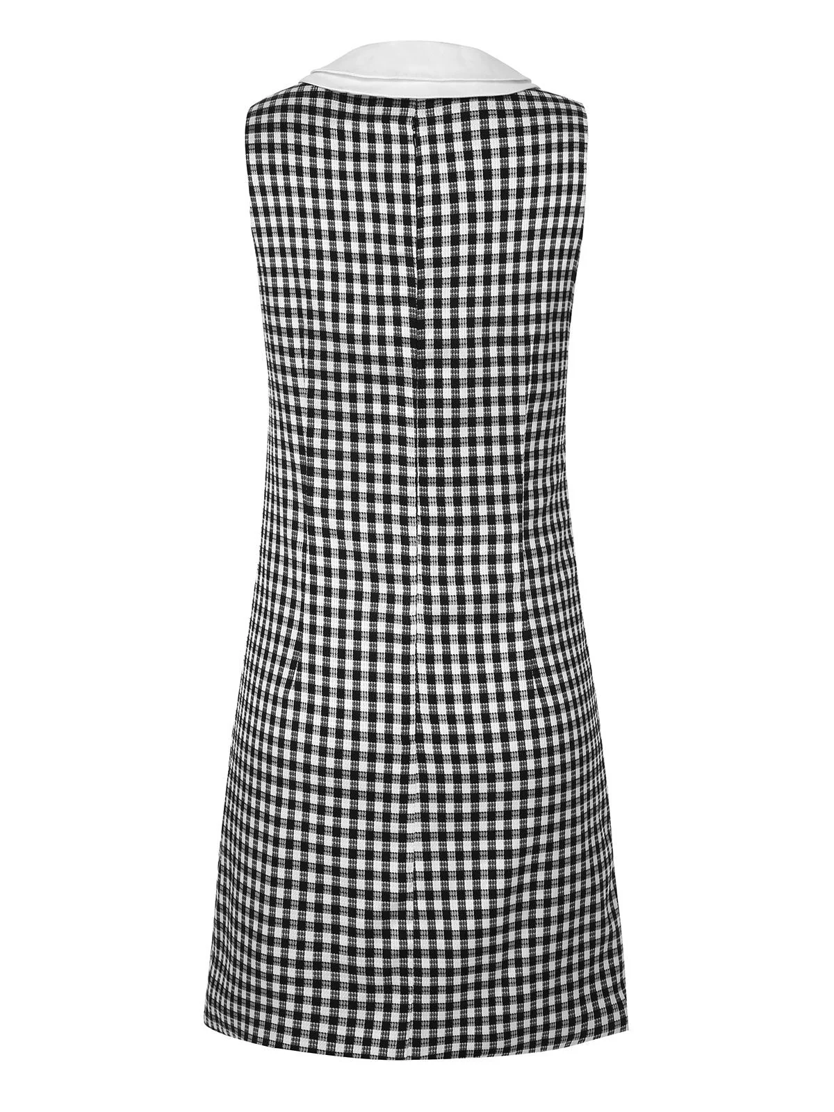 1960er Acetat Gingham Kariertes Etuikleid - Image 4
