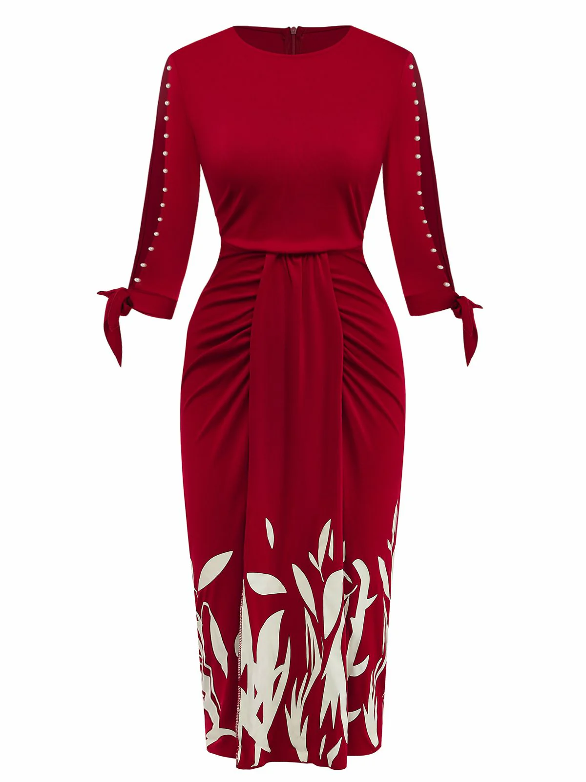 1960er Blumen Cut-Out Patchwork Binde Kleid - Image 2