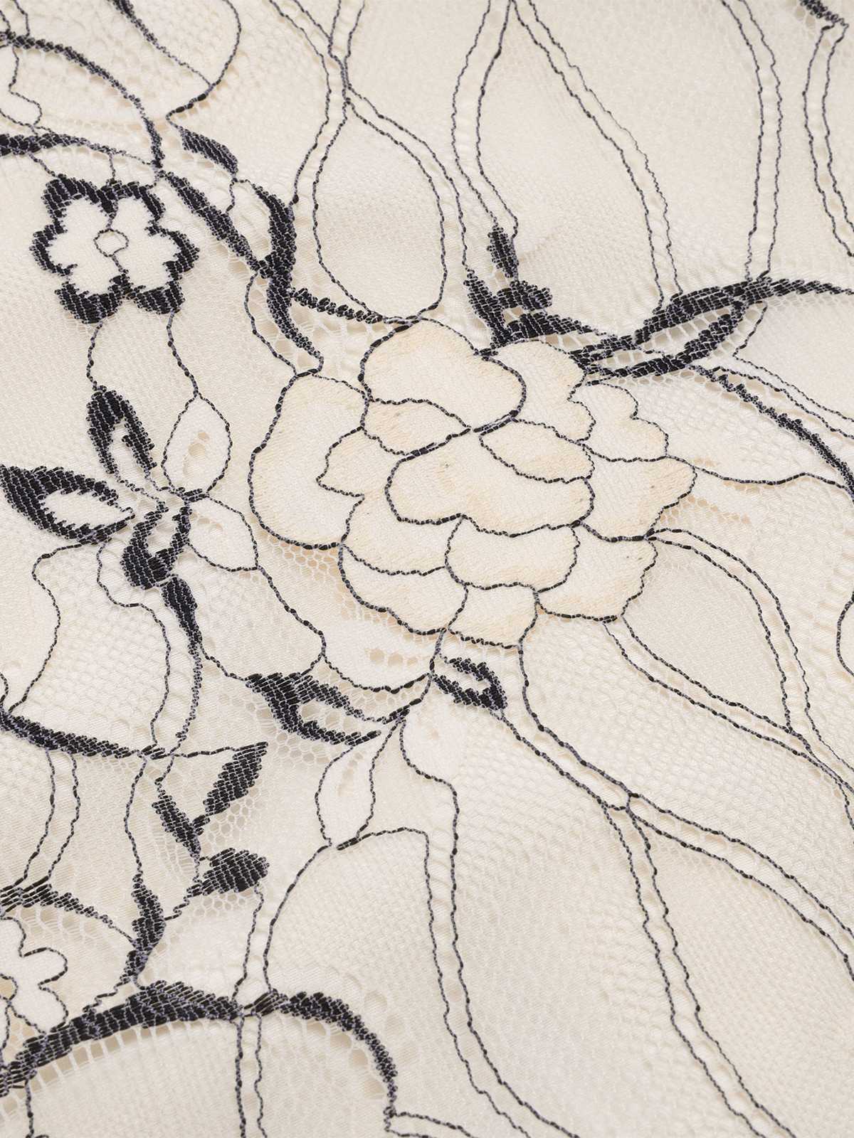 1960er Blumen Transparente Spitze Bleistift Kleid - Image 3