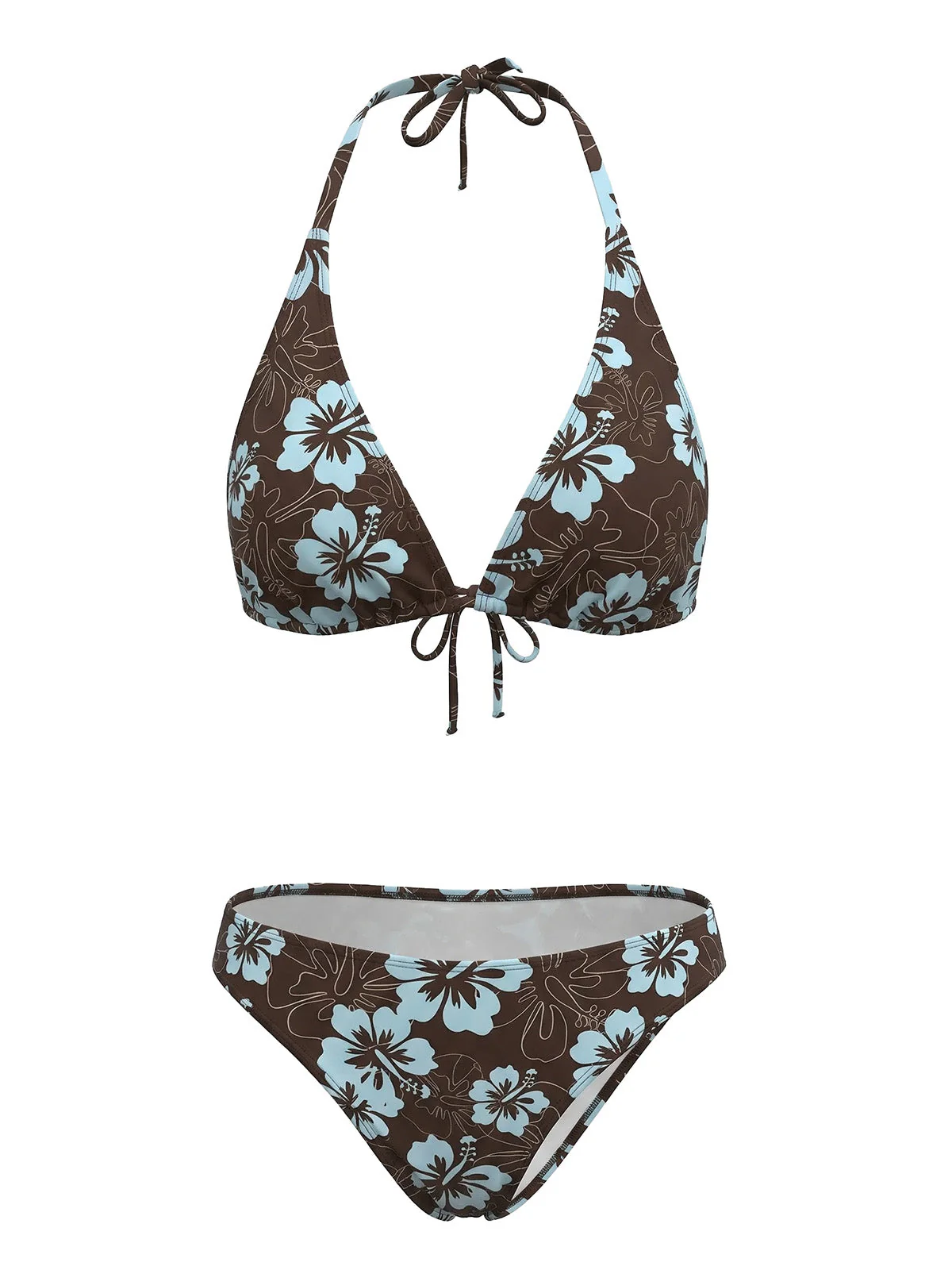 1960er Blumen Tropisch Bikini Set - Image 2