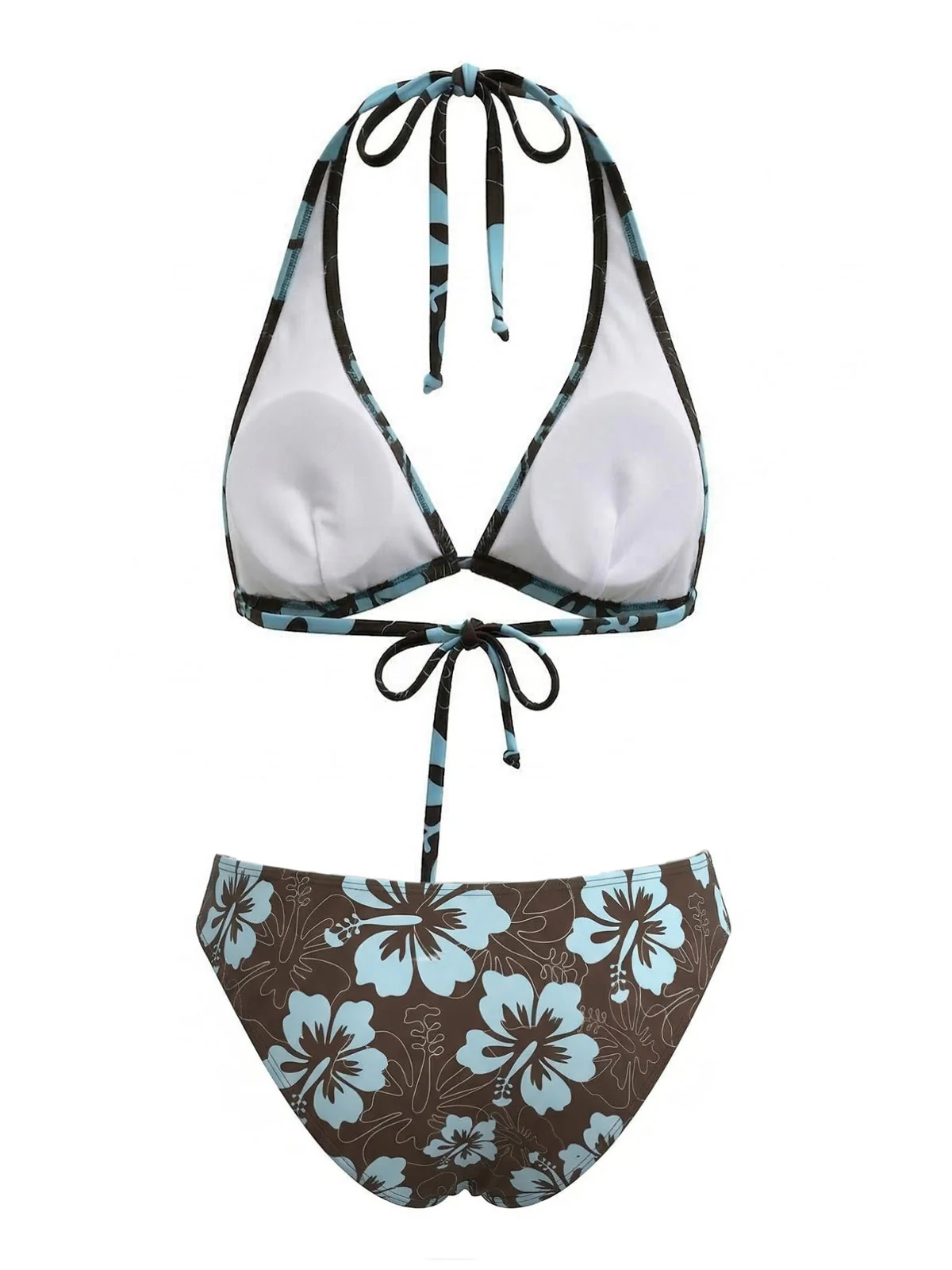 1960er Blumen Tropisch Bikini Set - Image 3