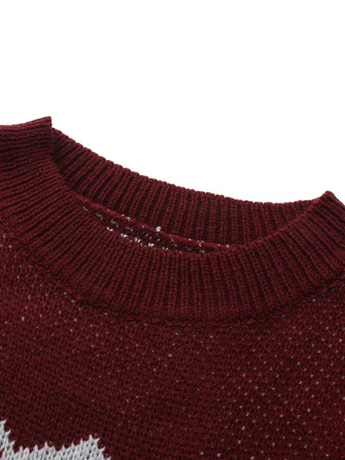 1960er Farbblock Stricken Pullover Kleid - Image 4