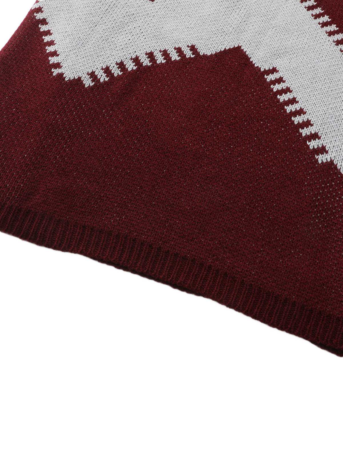 1960er Farbblock Stricken Pullover Kleid - Image 7