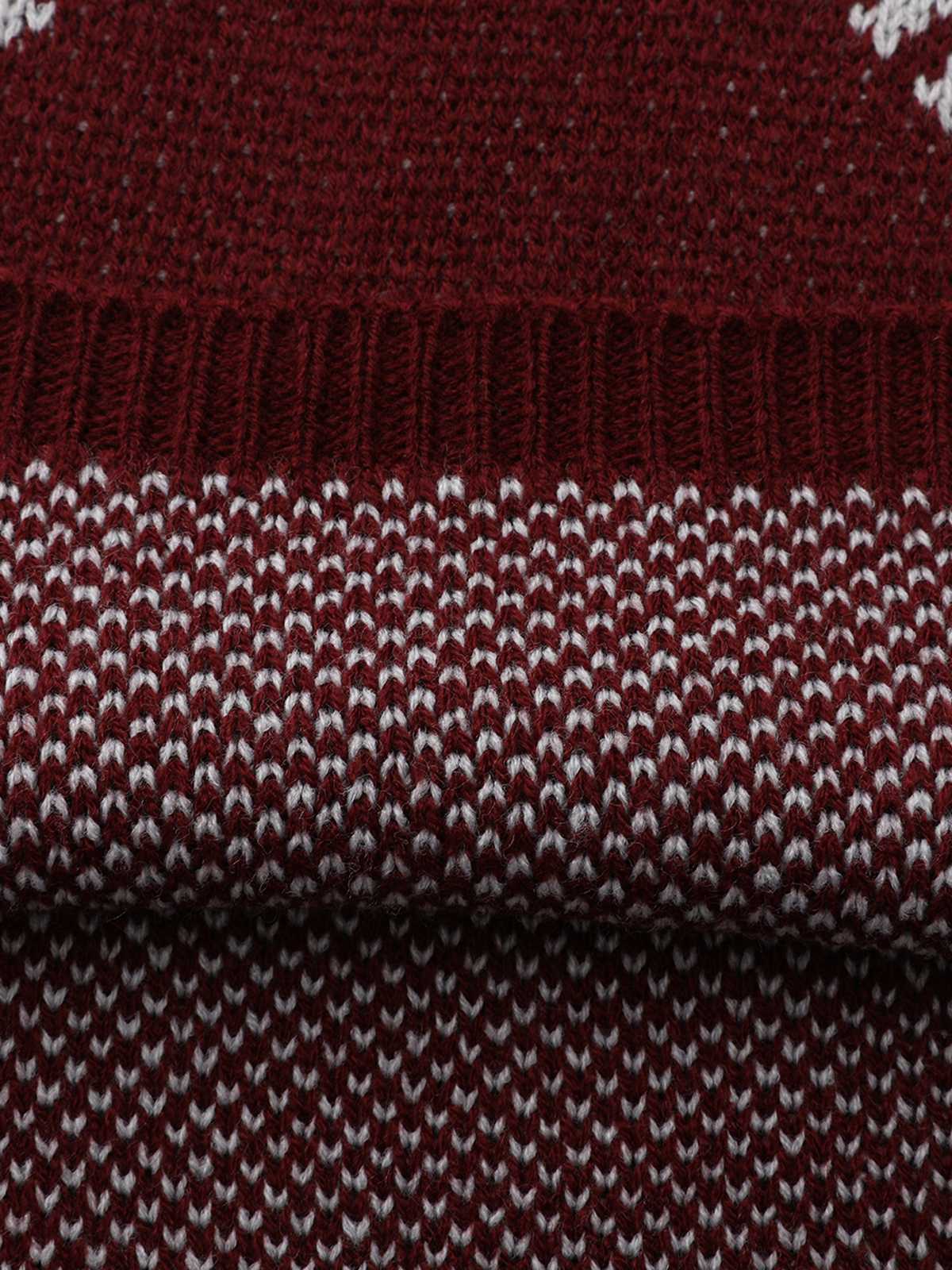1960er Farbblock Stricken Pullover Kleid - Image 9