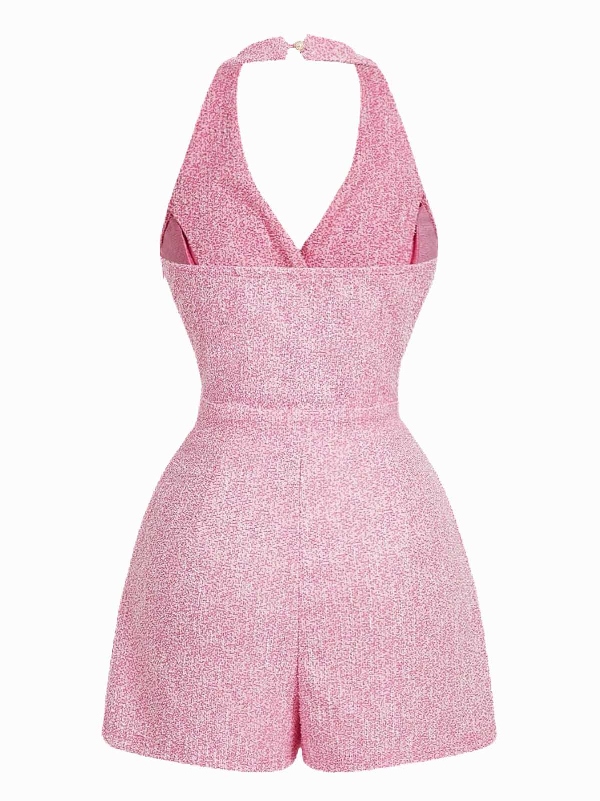 1960er Halter Perle Taste Solide Romper - Image 2