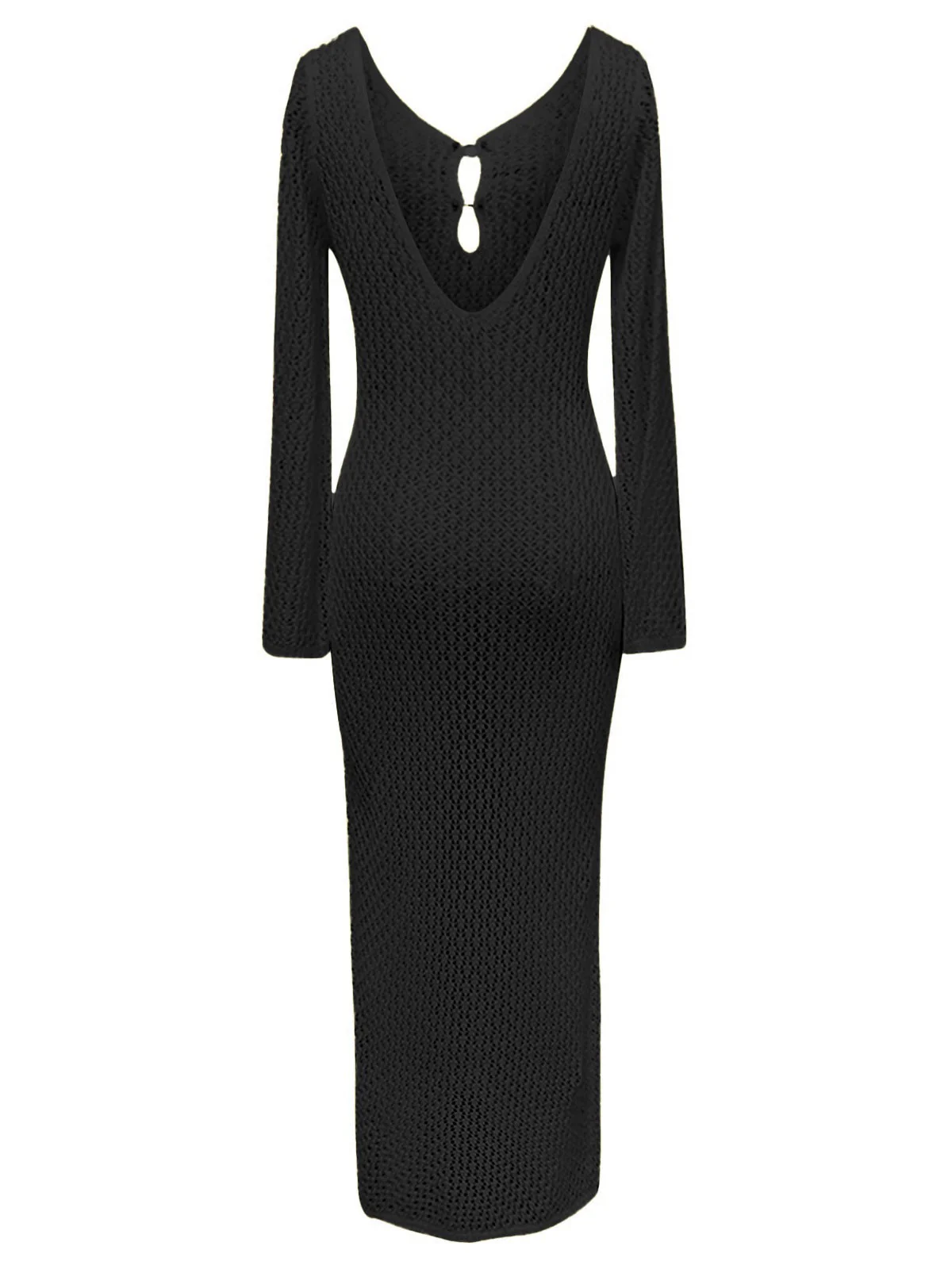 1960er Hohl Strick Maxi Kleid Cover-Up - Image 12