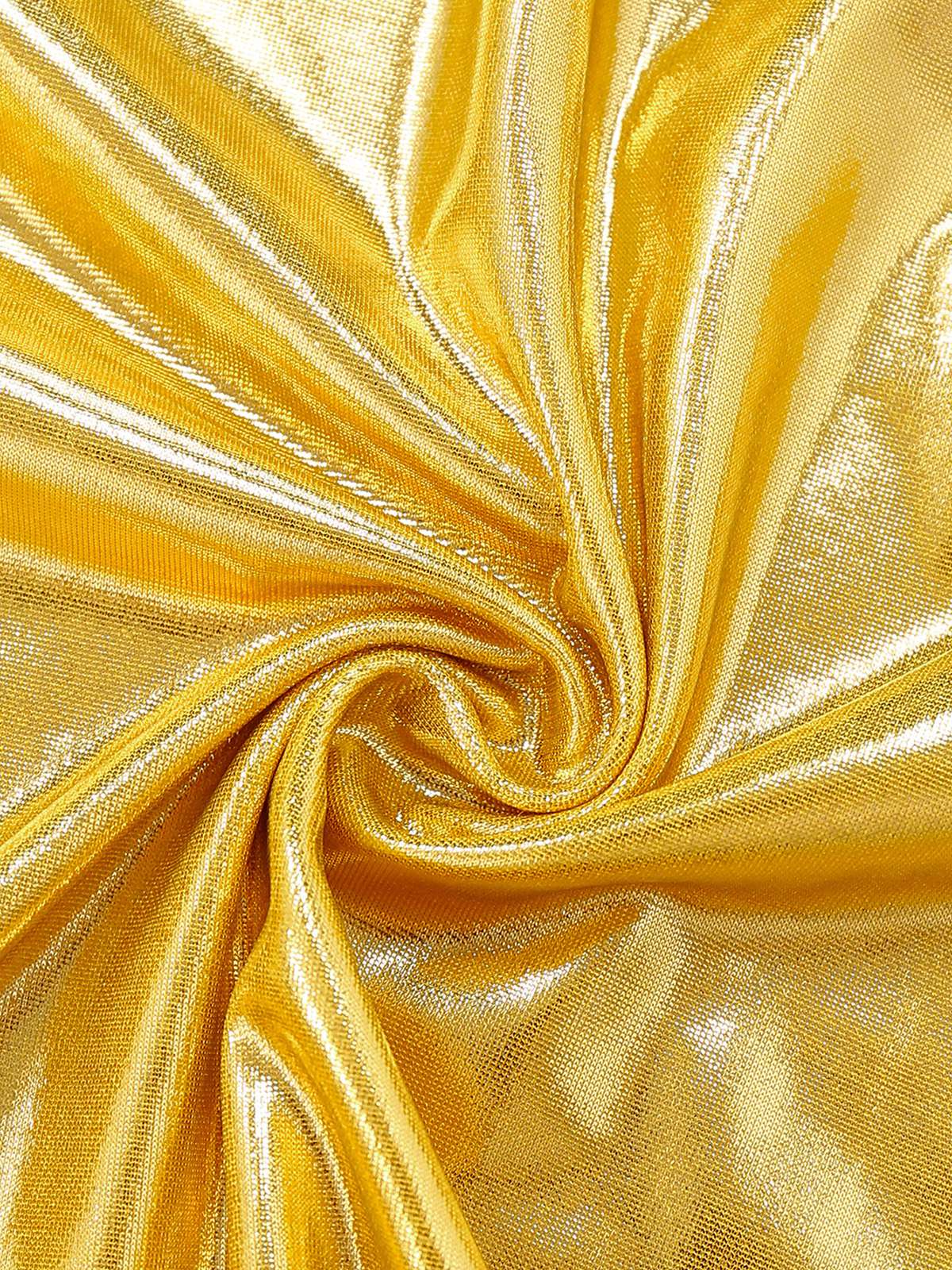 1960er Metallisch Halter Schlüsselloch Figurbetontes Kleid - Image 6