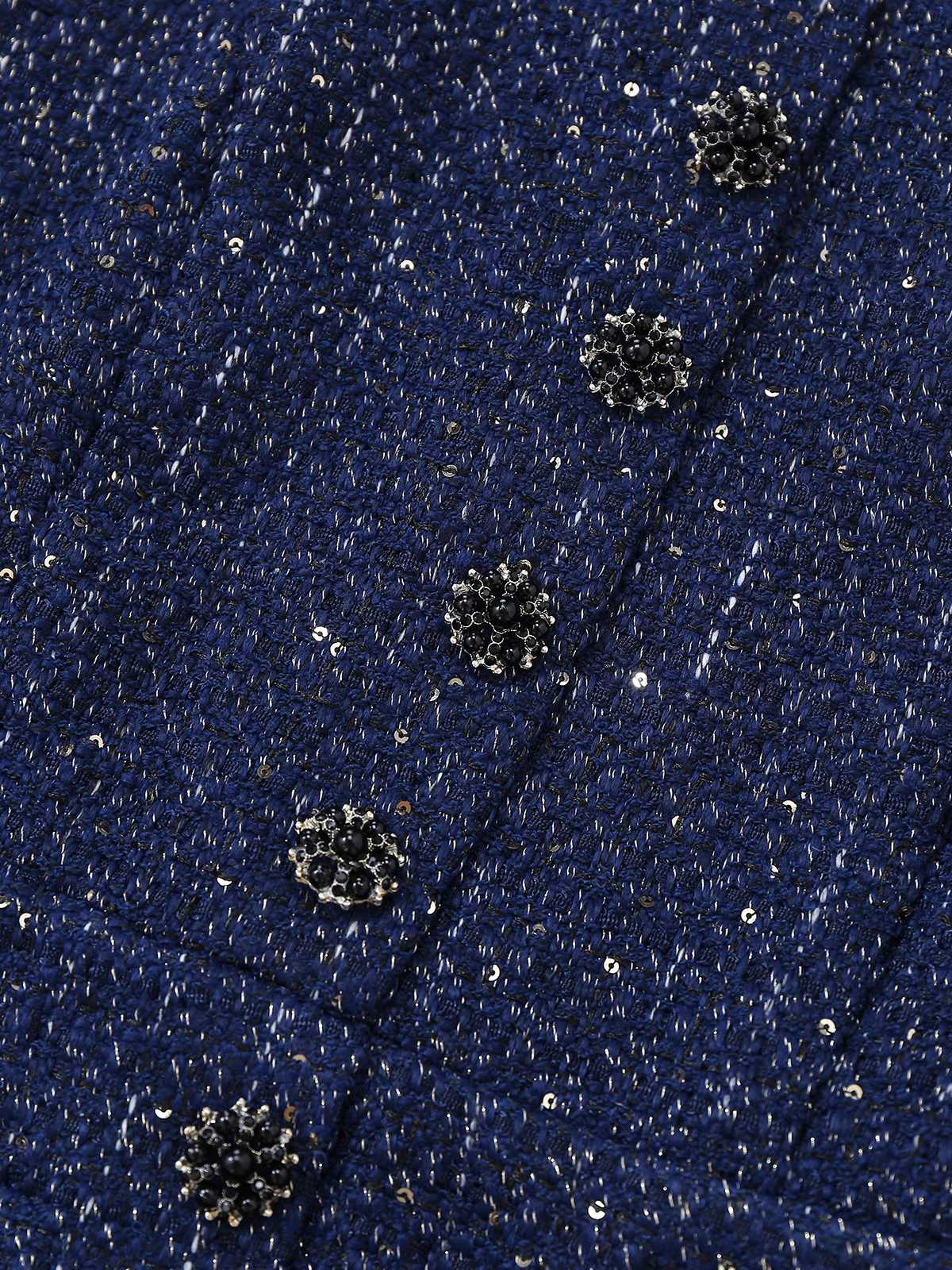 1960er Perle Taste Gürtel Ärmellos Plissiertes Kleid - Image 5