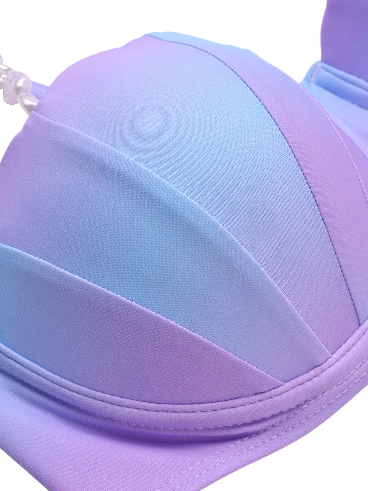 1960er Perle-Träger Muschel Ombre Bikini Set - Image 7