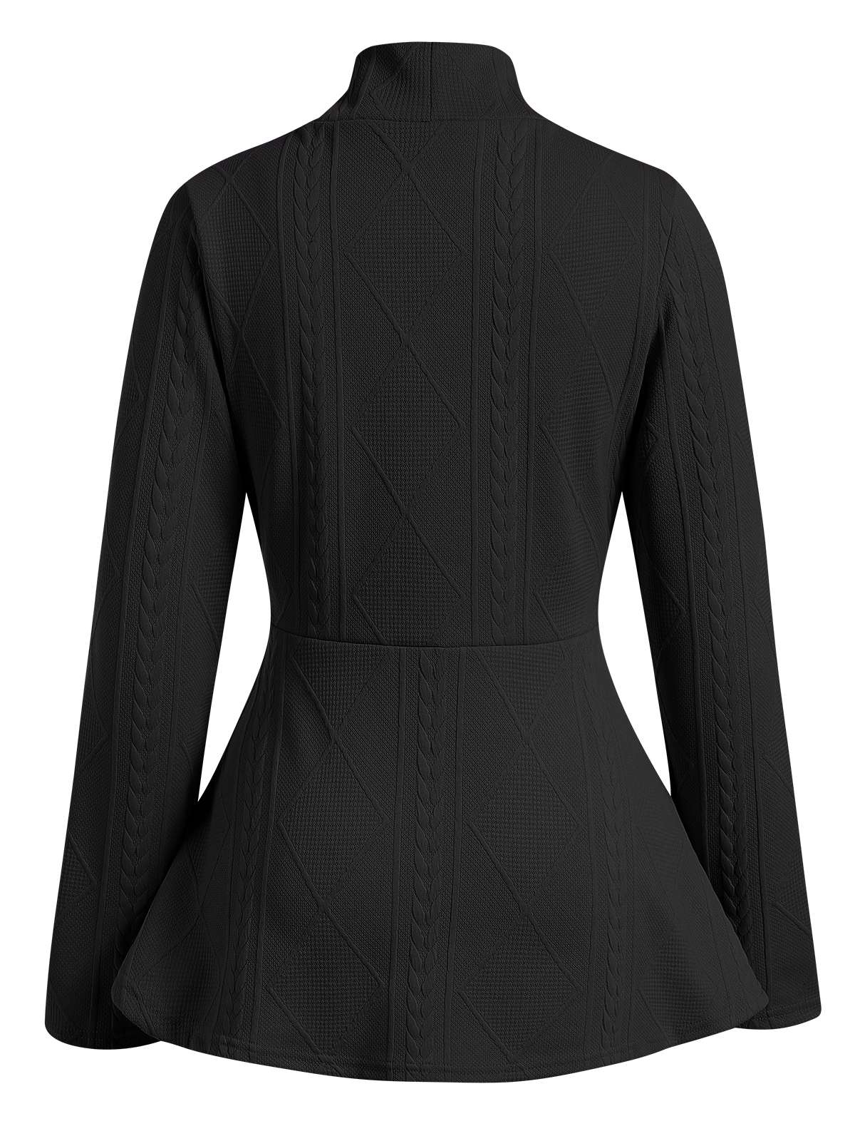 1960er Perlen Geknöpft Taillierte Schlaghose Lange Ärmel Kleid - Image 2