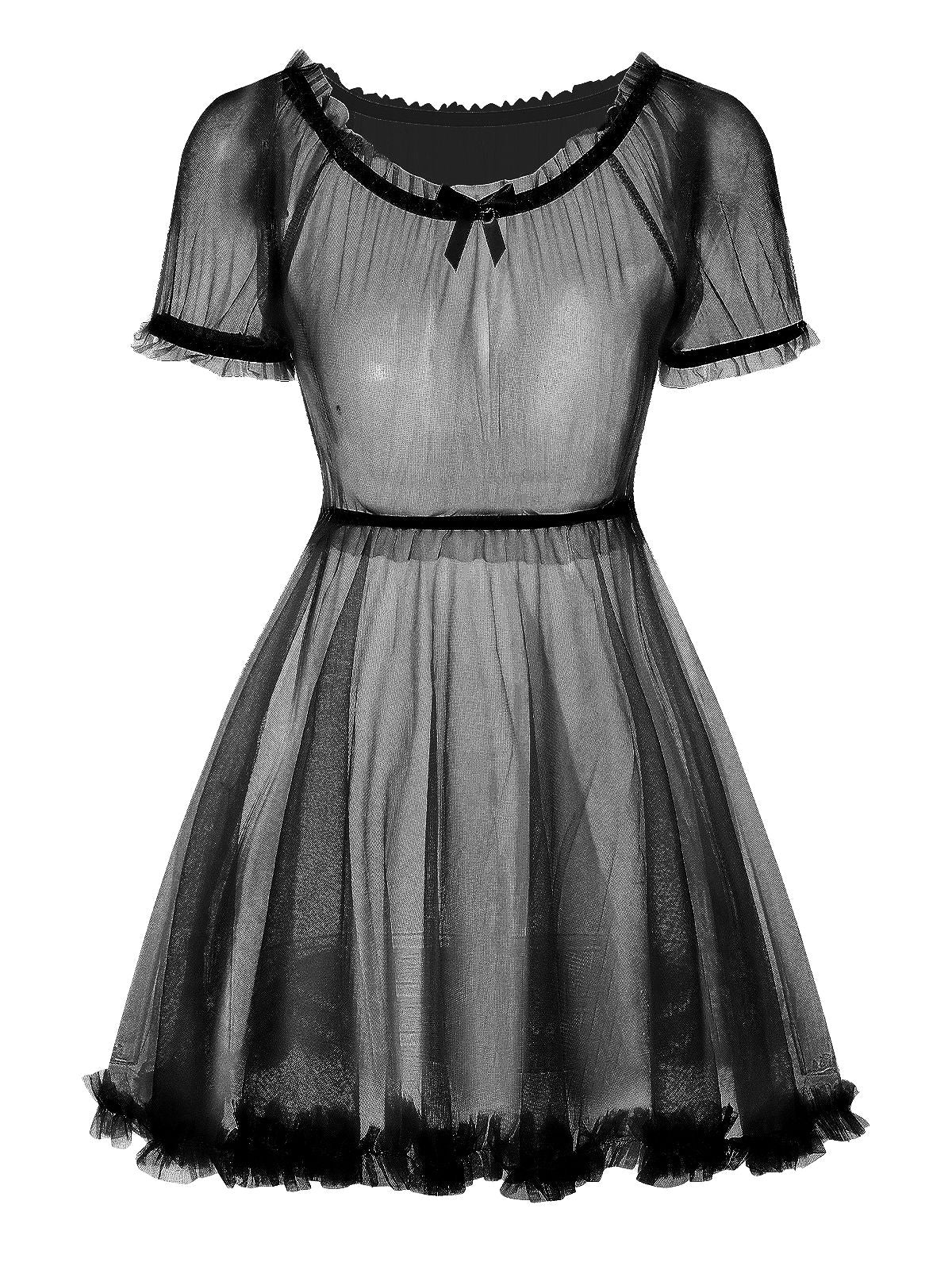 1960er Puffärmel Netz Tutu Pyjama-Set - Image 2