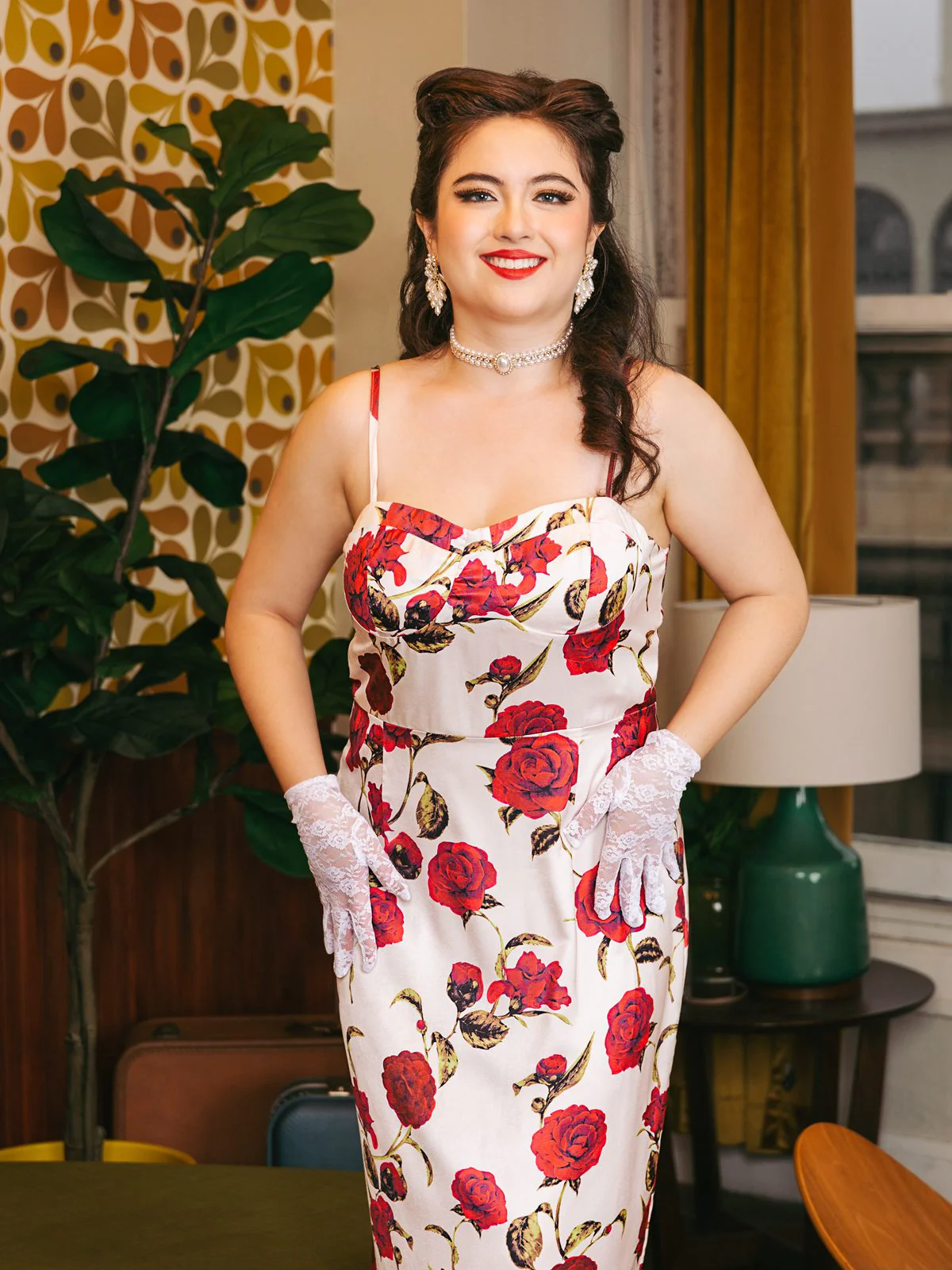 1960ER ROSA HOSENTRÄGER-BLEISTIFTKLEID - Image 4