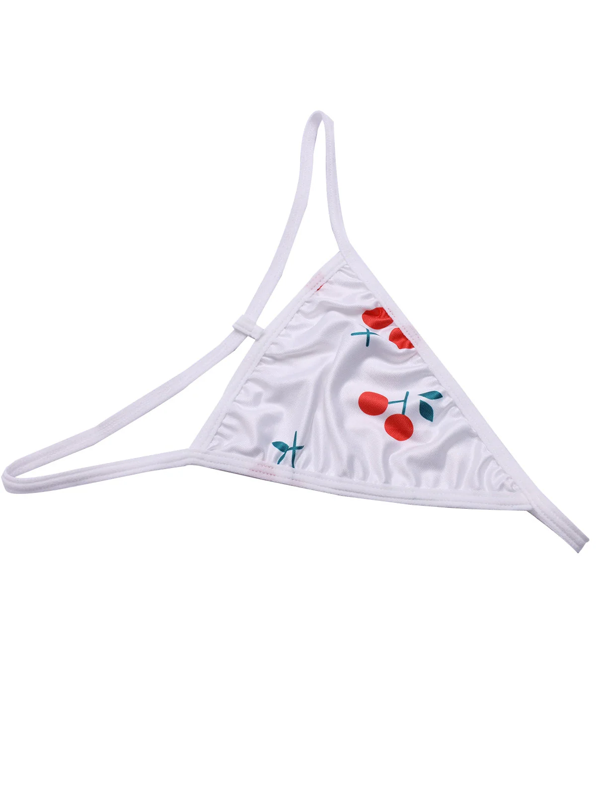 1960er Rot Kirsche Gerüscht Saum Träger Nachthemd - Image 4