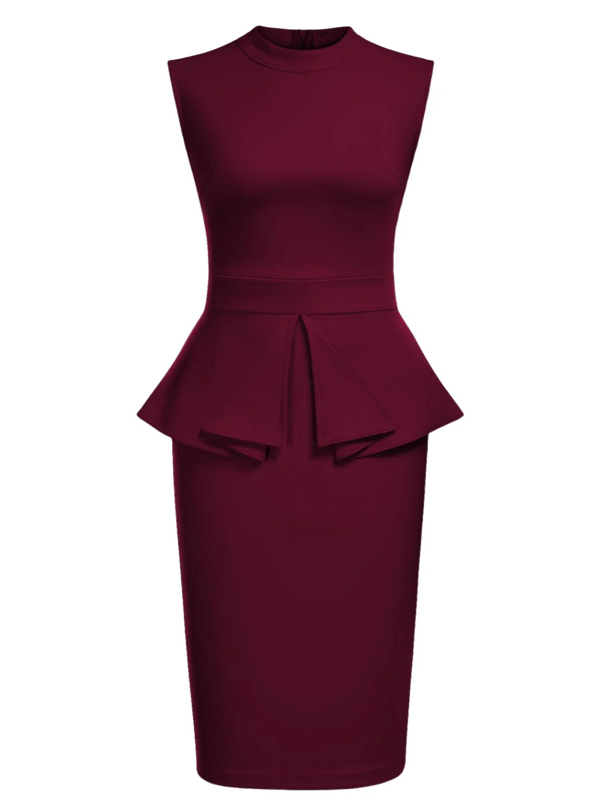 1960er Rundhals Patchwork Wickel Ärmelloses Kleid - Image 3