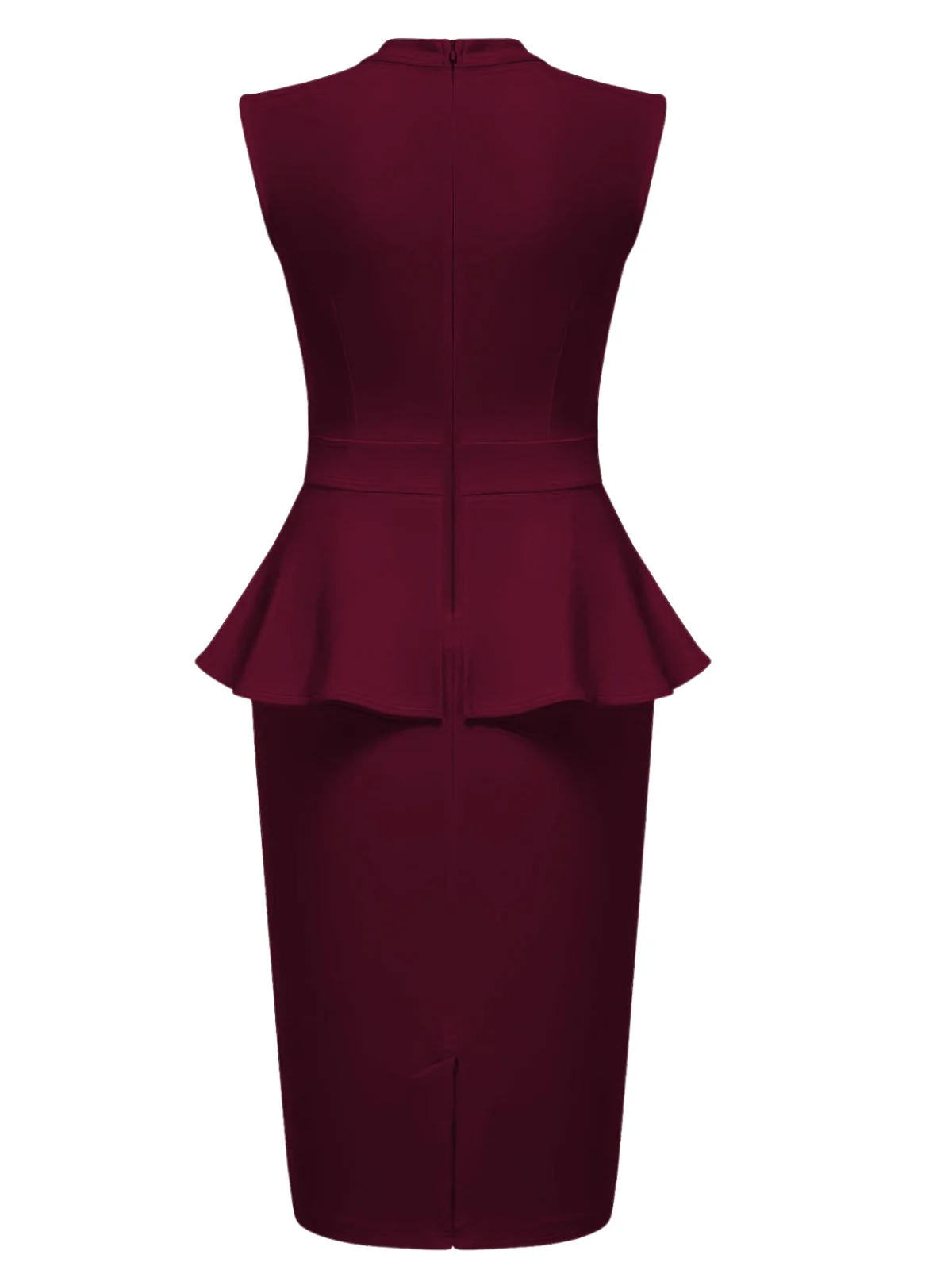1960er Rundhals Patchwork Wickel Ärmelloses Kleid - Image 4
