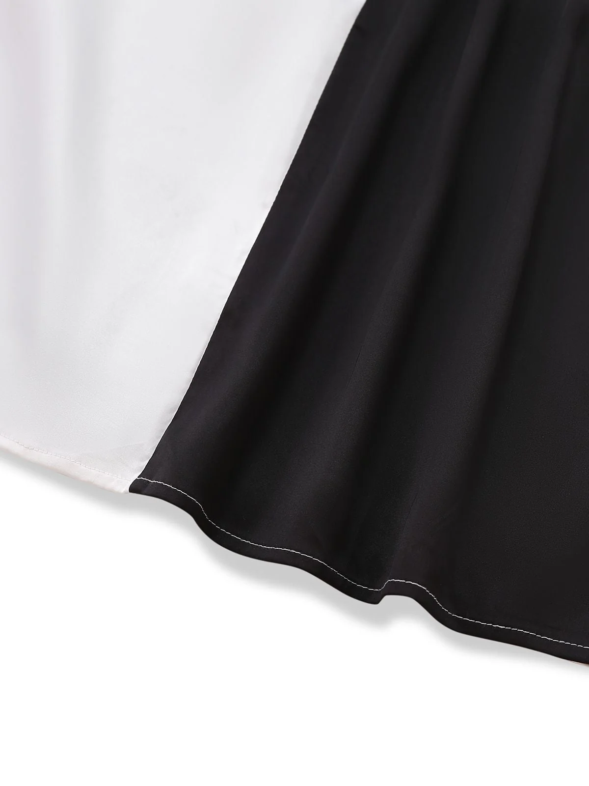1960er Schwarz & Weiß Farbblock Kleid - Image 10