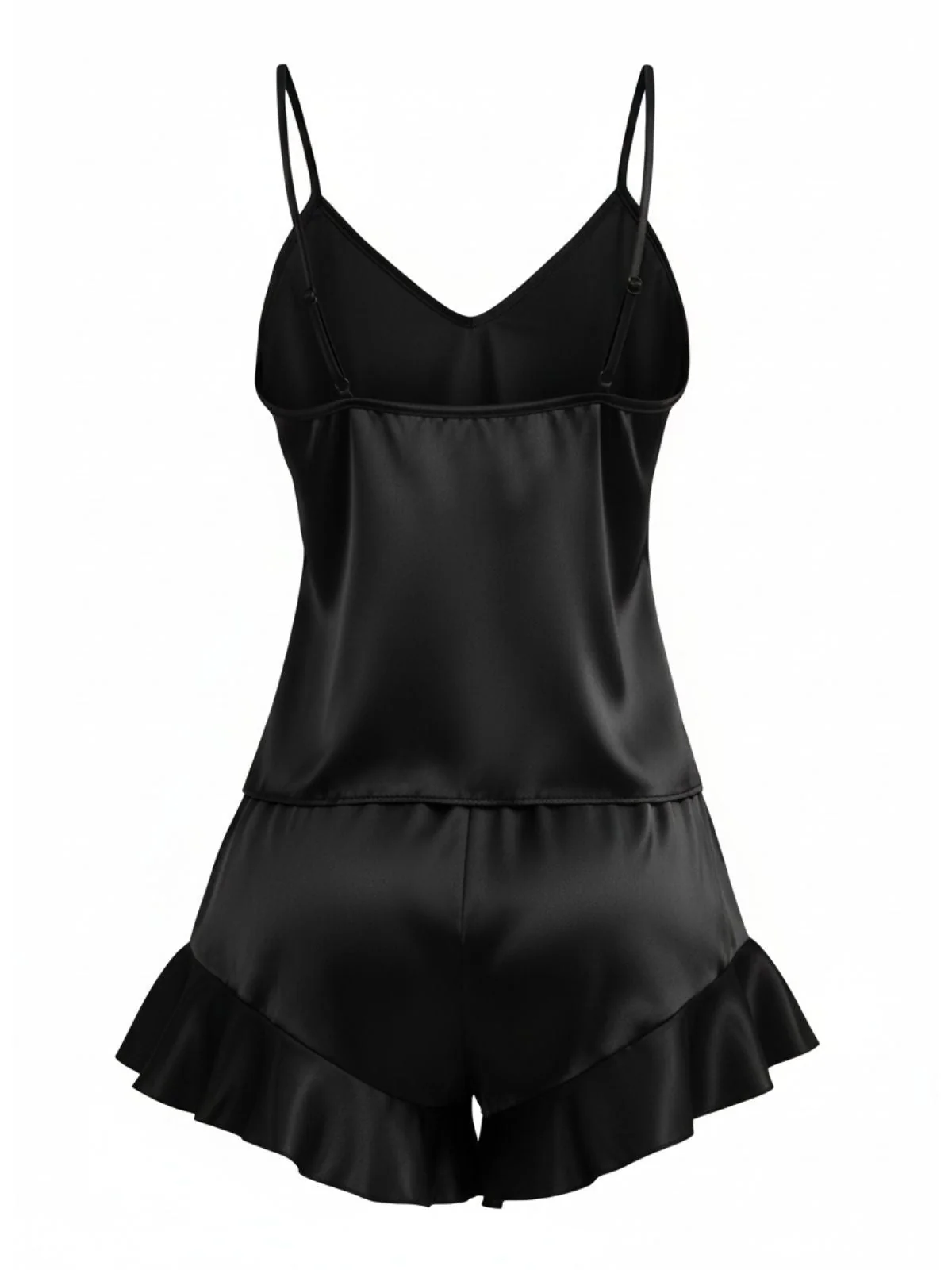 1960er Slip Rüschen Satin Pajama Set - Image 7