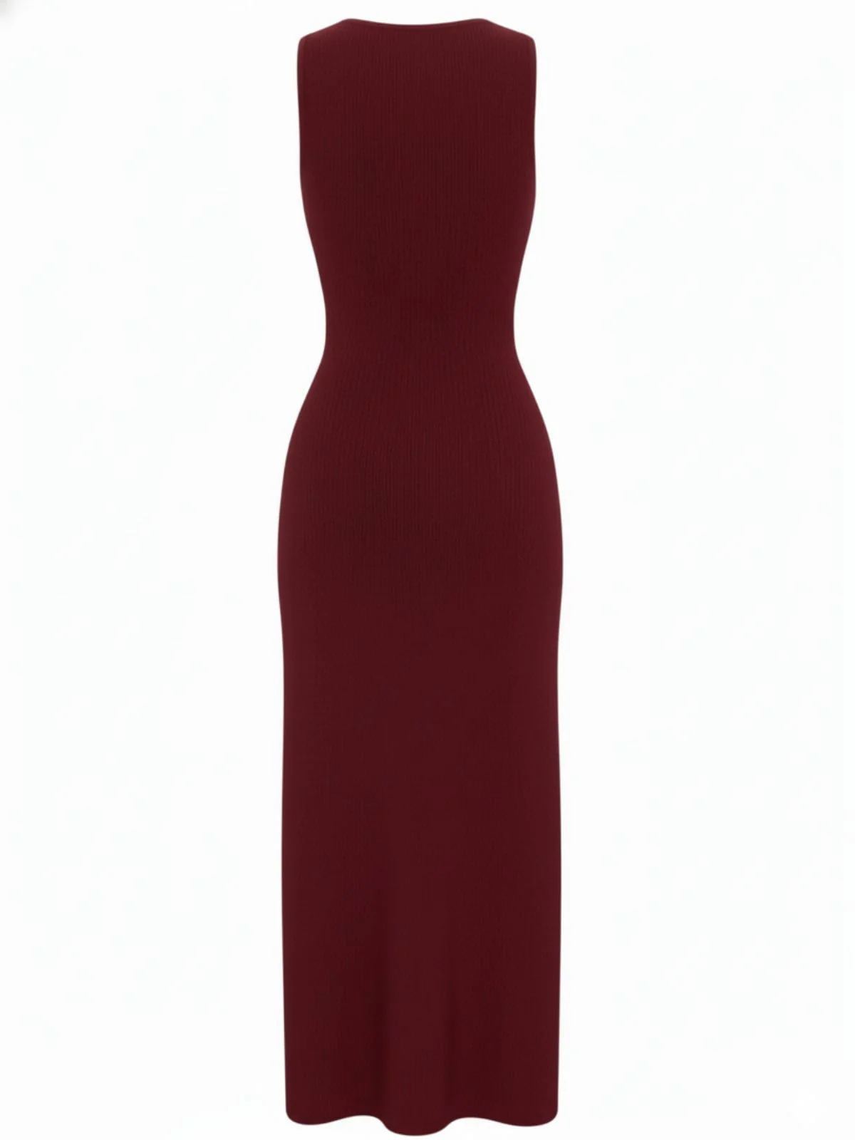 1960er Solide Ärmellos Einreihig Stricken Kleid - Image 3