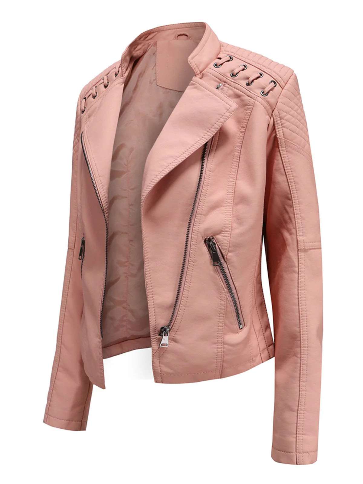 1960er Solide Kunstleder Motorrad Jacke - Image 14