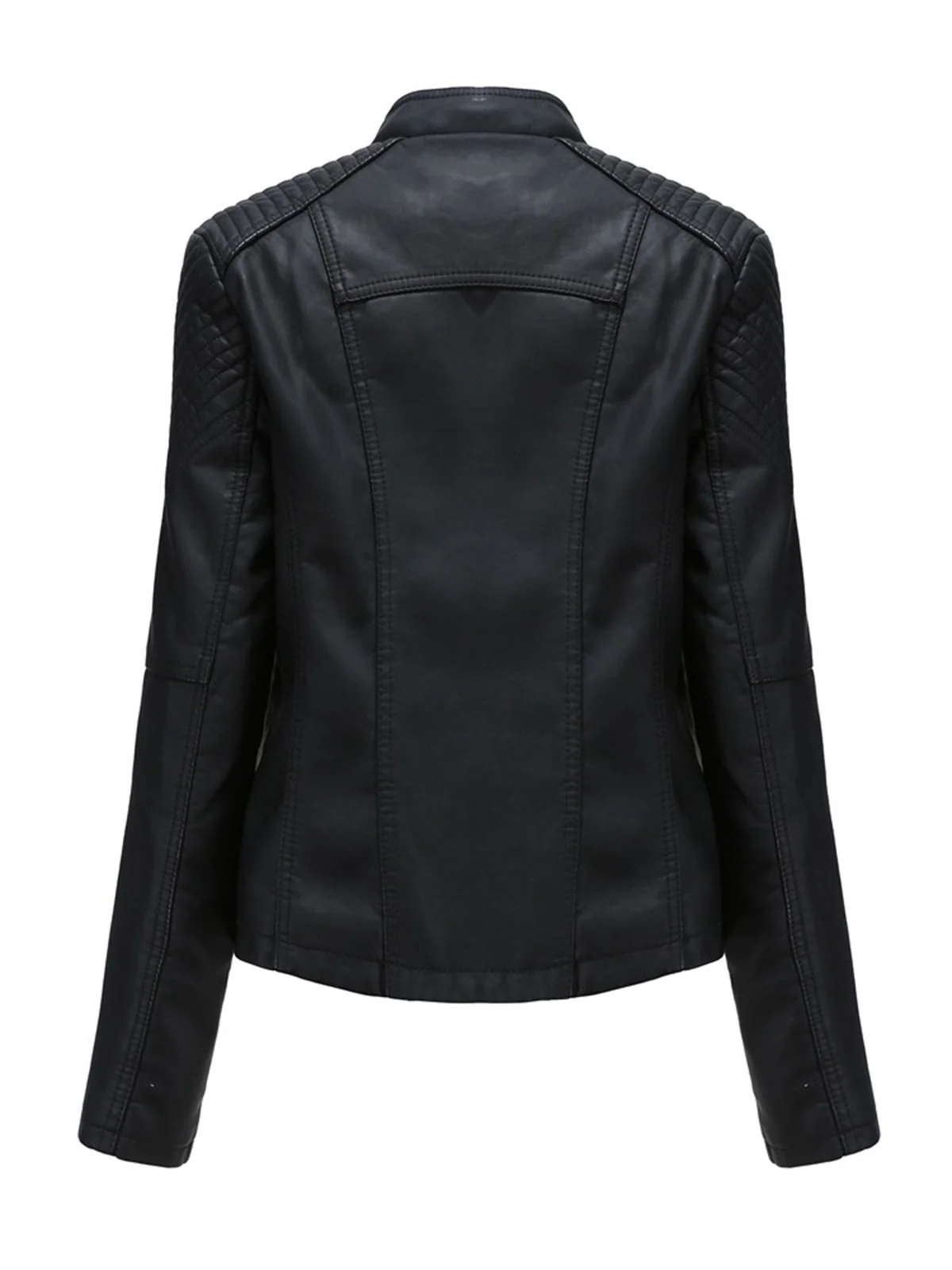 1960er Solide Kunstleder Motorrad Jacke - Image 5