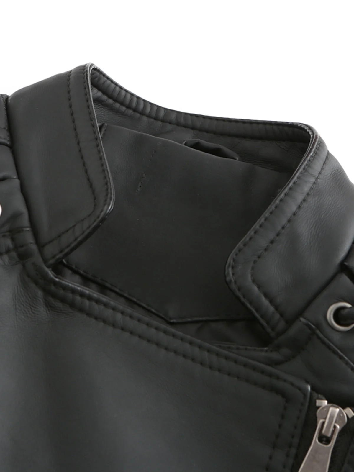 1960er Solide Kunstleder Motorrad Jacke - Image 7