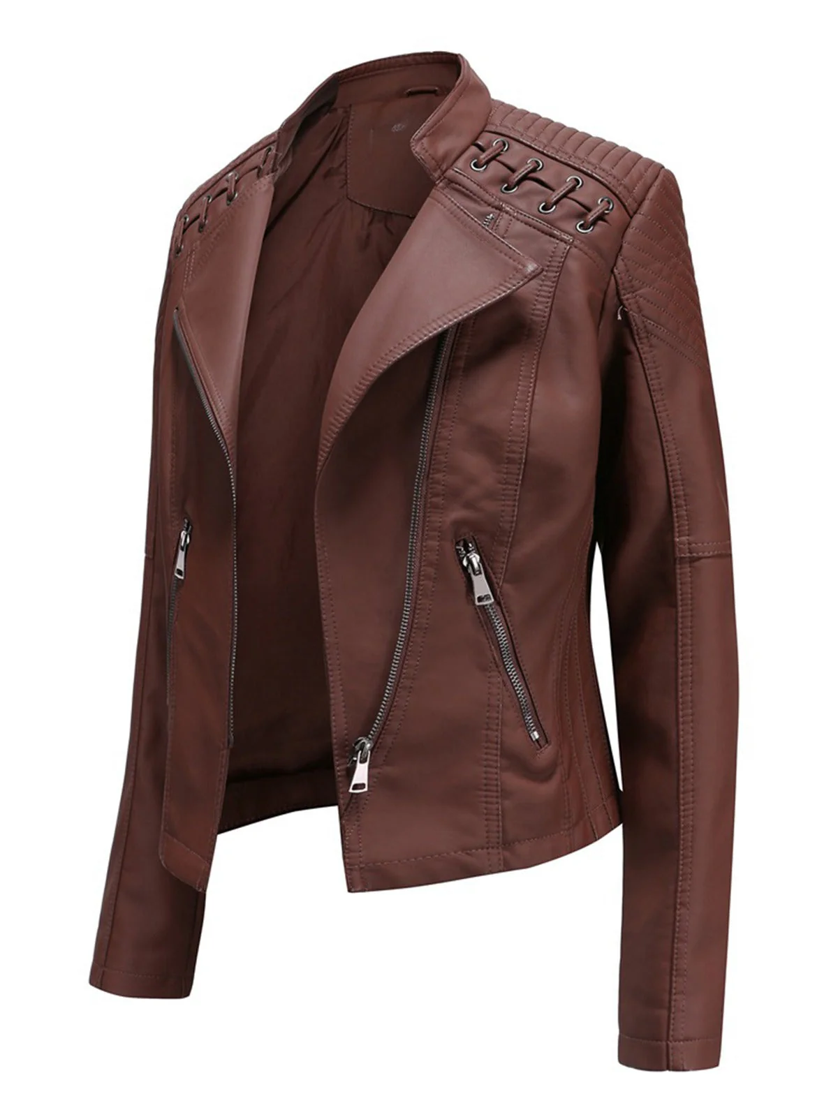 1960er Solide Kunstleder Motorrad Jacke - Image 9