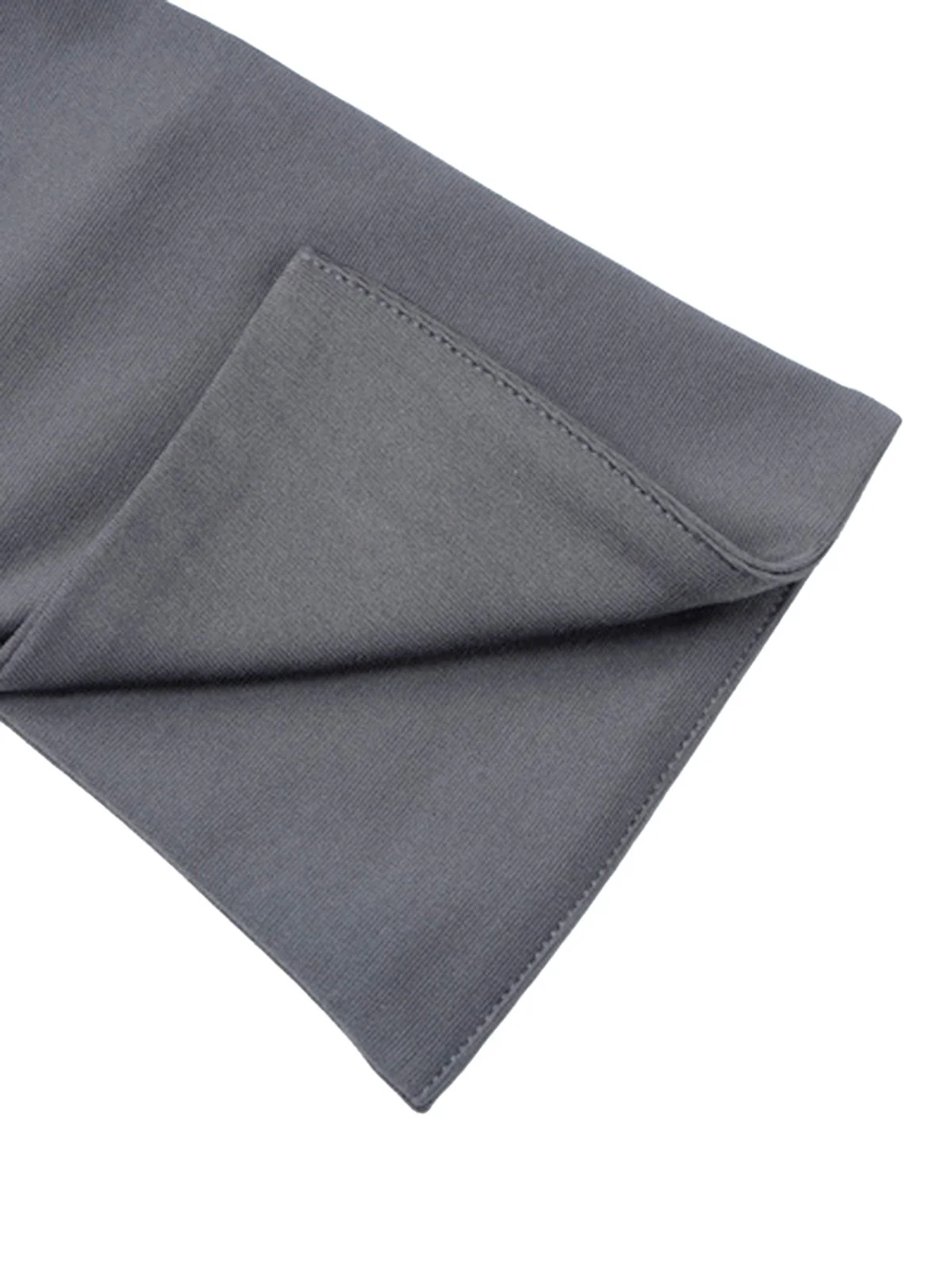 1960er Solide Langarm Faux Taschen Kleid - Image 4