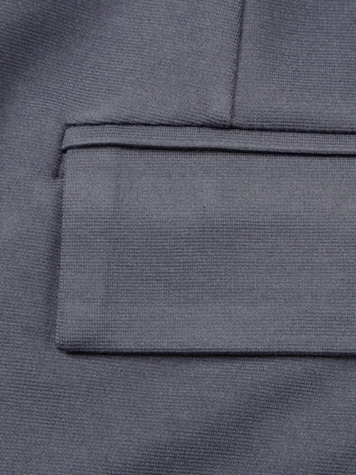 1960er Solide Langarm Faux Taschen Kleid - Image 6