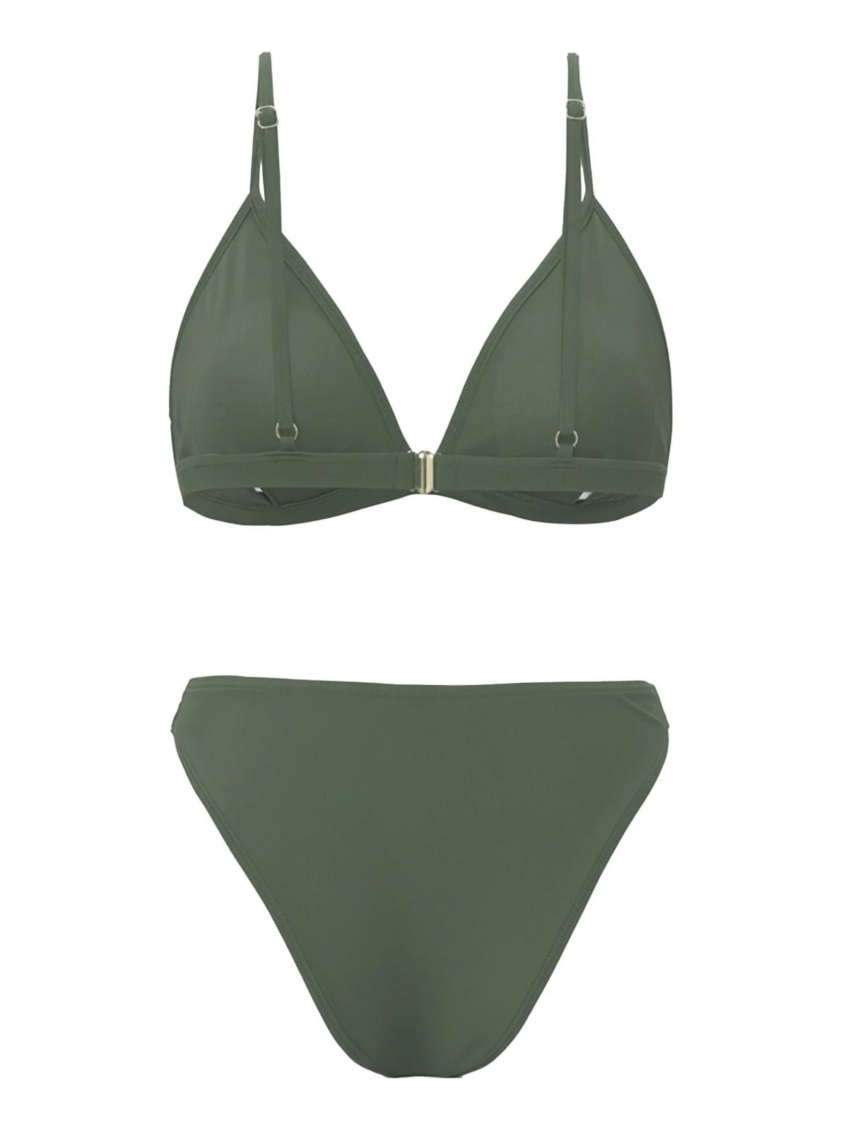 1960er Solide Netz Tiefer Ausschnitt Bikini Set & Cover-Up - Image 14