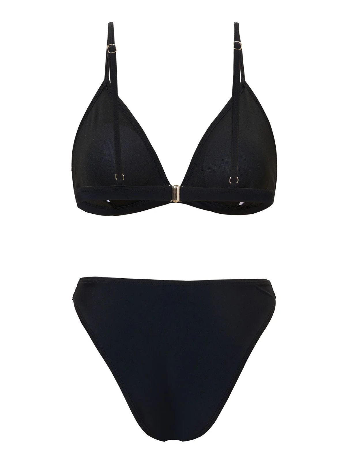1960er Solide Netz Tiefer Ausschnitt Bikini Set & Cover-Up - Image 7