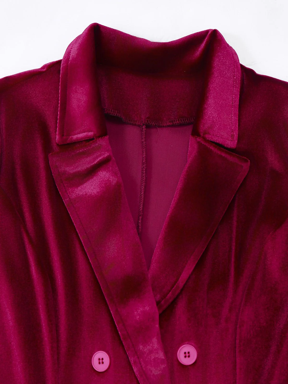 1960er Solide Samt Langarm Blazer Kleid - Image 4